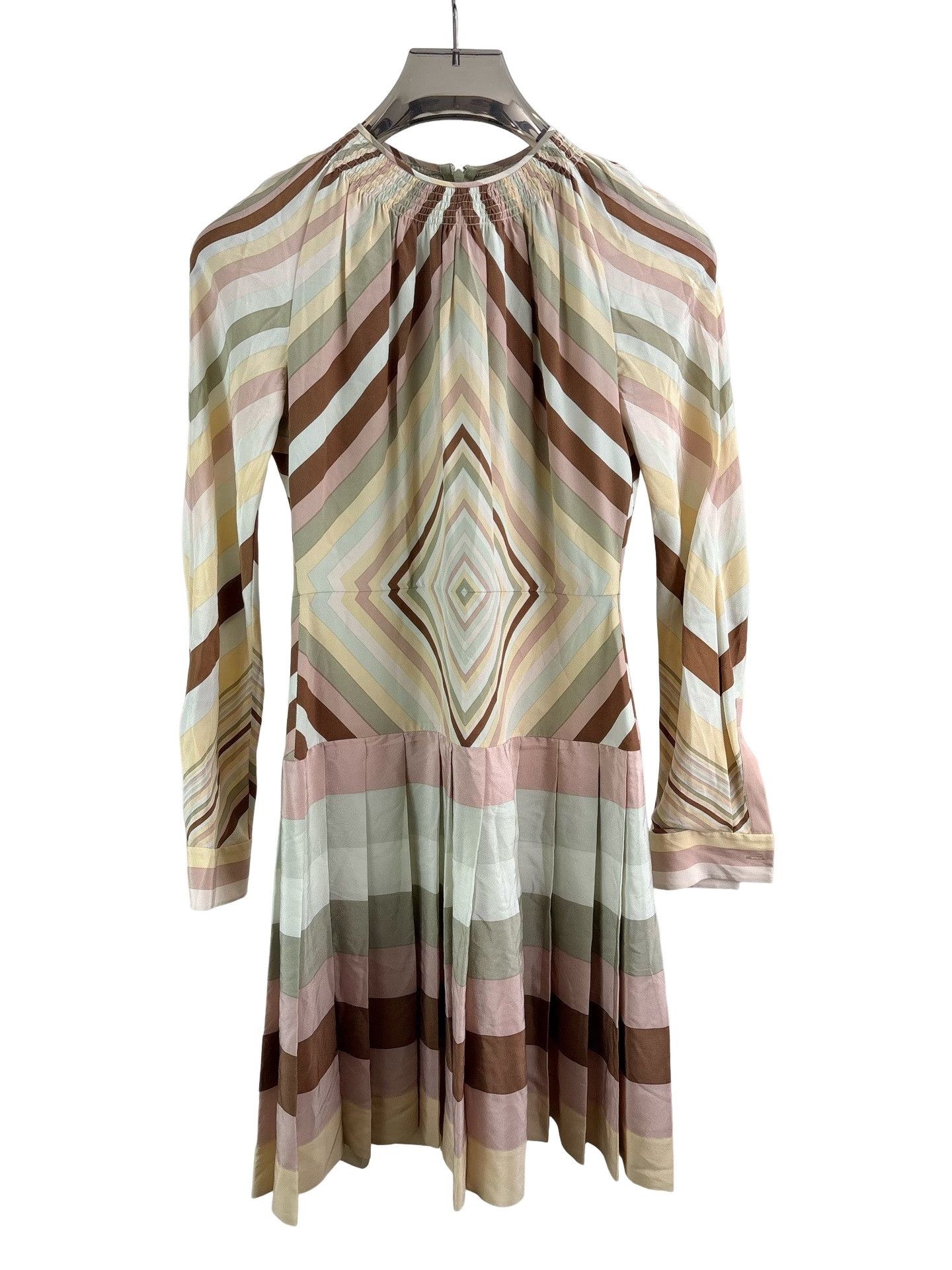 Valentino Valentino Geometric Diamond Pleated Dress 38 Size XS / US 0-2 / IT 36-38 - 1 Thumbnail