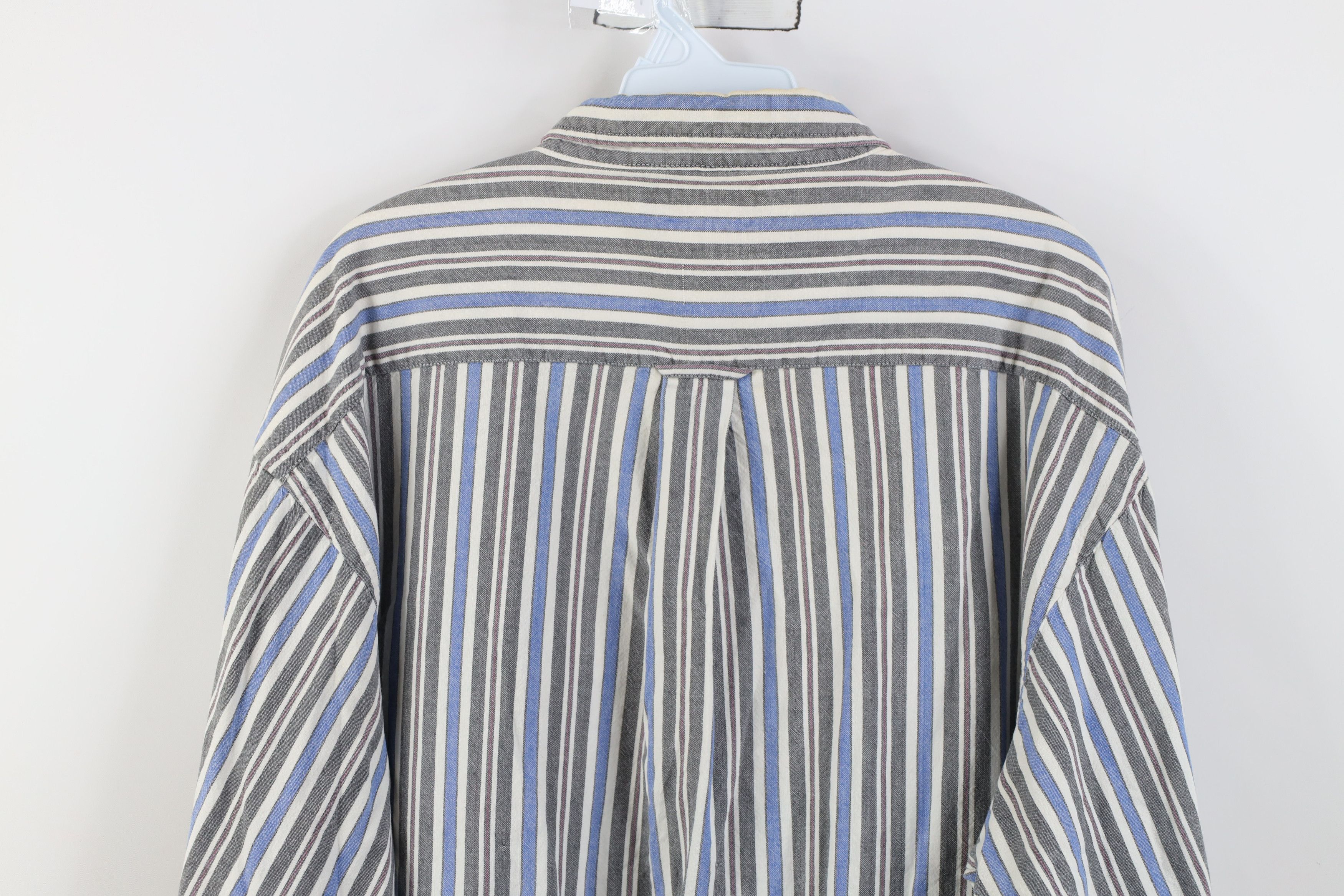 Vintage Vintage 90s Streetwear Block Collared Button Down Shirt Size US XL / EU 56 / 4 - 13 Thumbnail