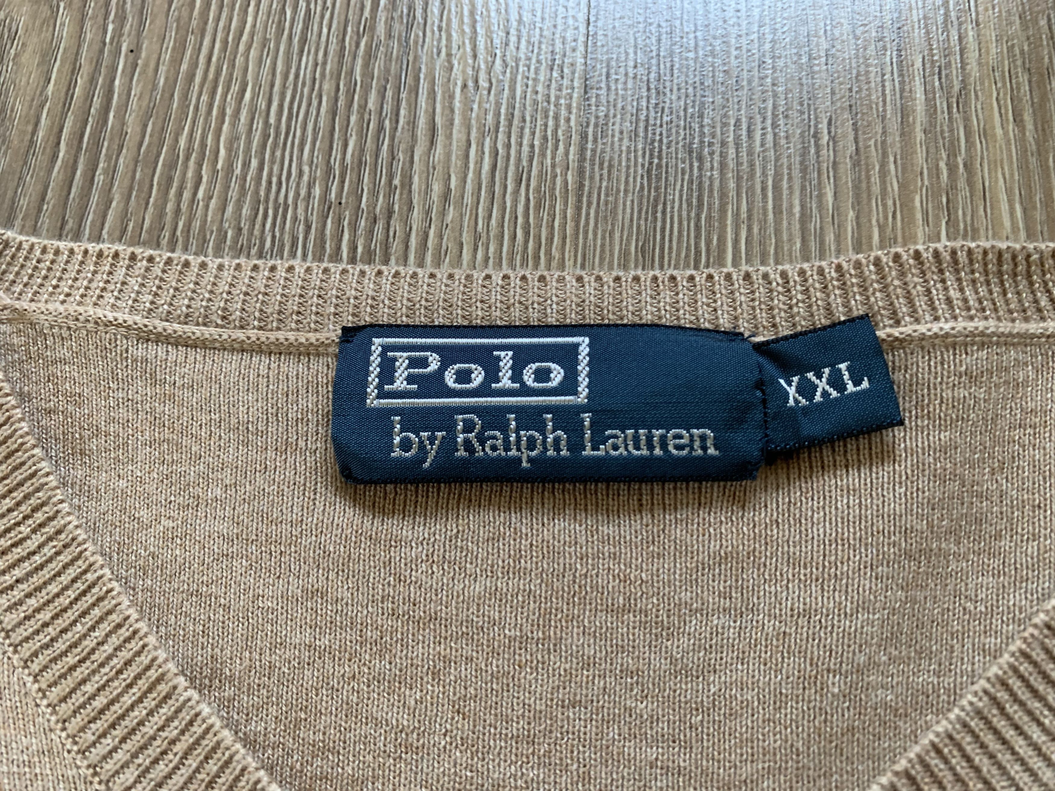 Polo Ralph Lauren × Ralph Lauren Polo Ralph Lauren Vintage Beige Pullover Size US XXL / EU 58 / 5 - 6 Thumbnail