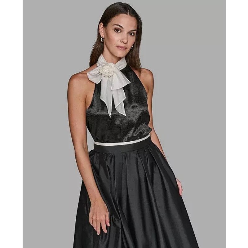 Karl Lagerfeld NWT Karl Lagerfield Paris Satin Dress Top Medium Glam Luxury Size M / US 6-8 / IT 42-44 - 2 Thumbnail