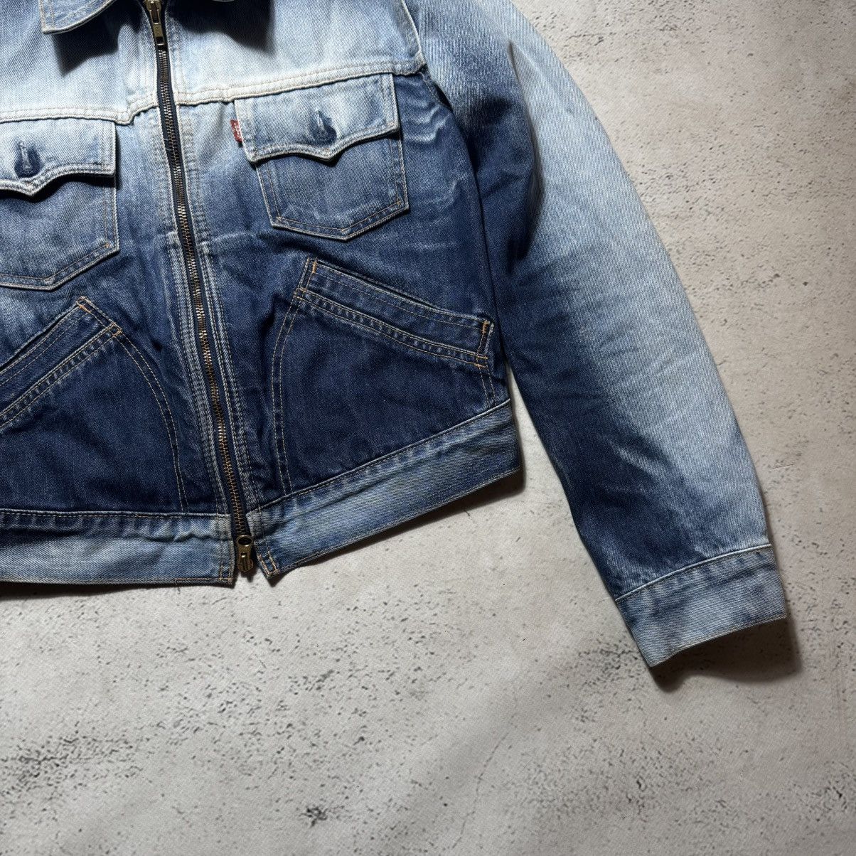 Levi's avant garde y2k gradient levis denim jacket rick owens style Size L / US 10 / IT 46 - 4 Thumbnail