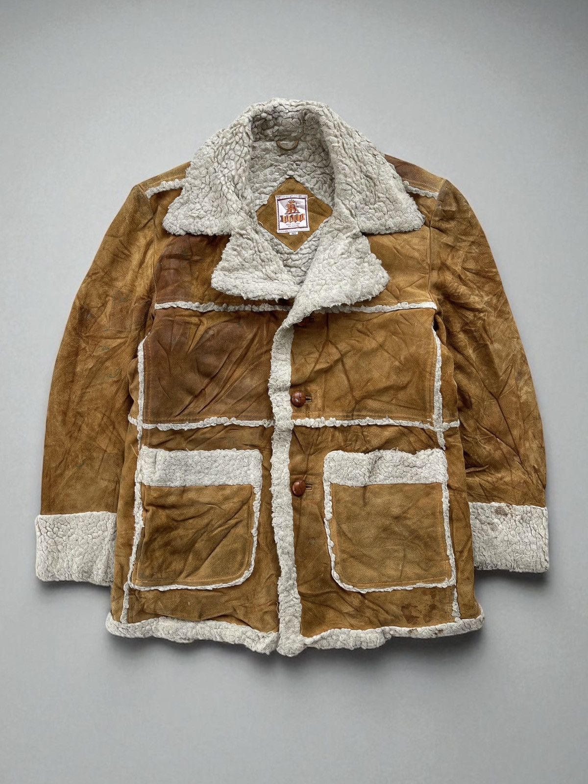 Baracuta 🔥Vintage Baracuta Sherpa Genuine Leather Jacket Size US M / EU 48-50 / 2 - 1 Thumbnail