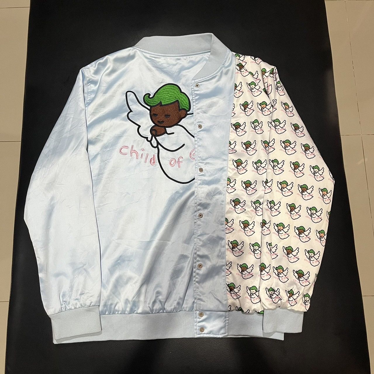 Golf Wang × Golf le Fleur × Tyler The Creator Golf Wang Child of Golf Satin Jacket Size US L / EU 52-54 / 3 - 1 Thumbnail