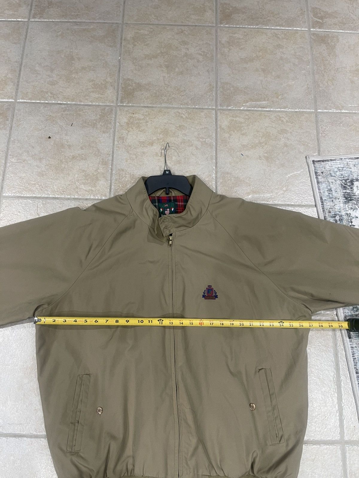 Izod Vintage IZOD Bomber Jacket Mens XXL Beige Size US XXL / EU 58 / 5 - 7 Thumbnail