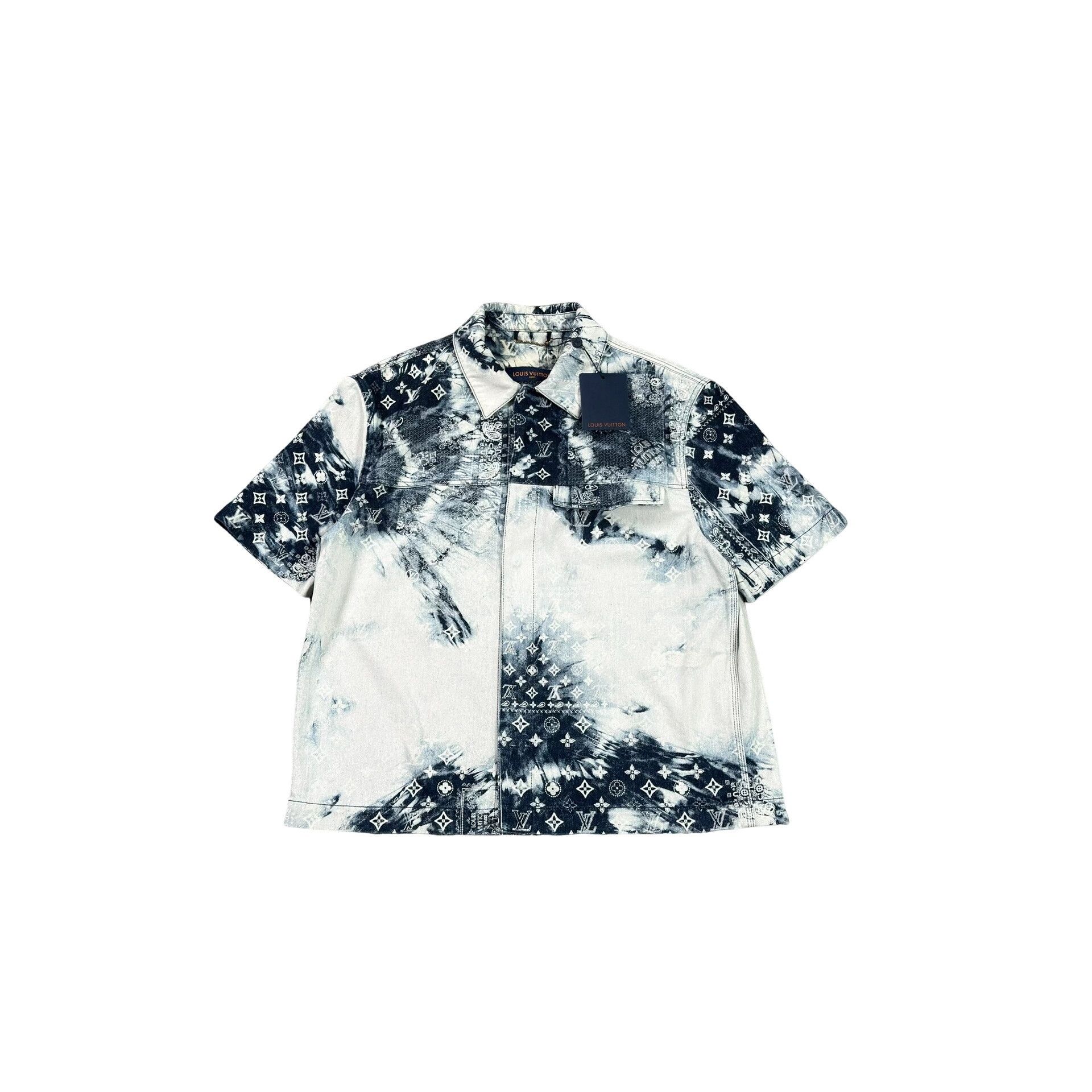 Louis Vuitton Louis Vuitton Monogram Bandana Denim Shirt Size M Size US M / EU 48-50 / 2 - 1 Thumbnail