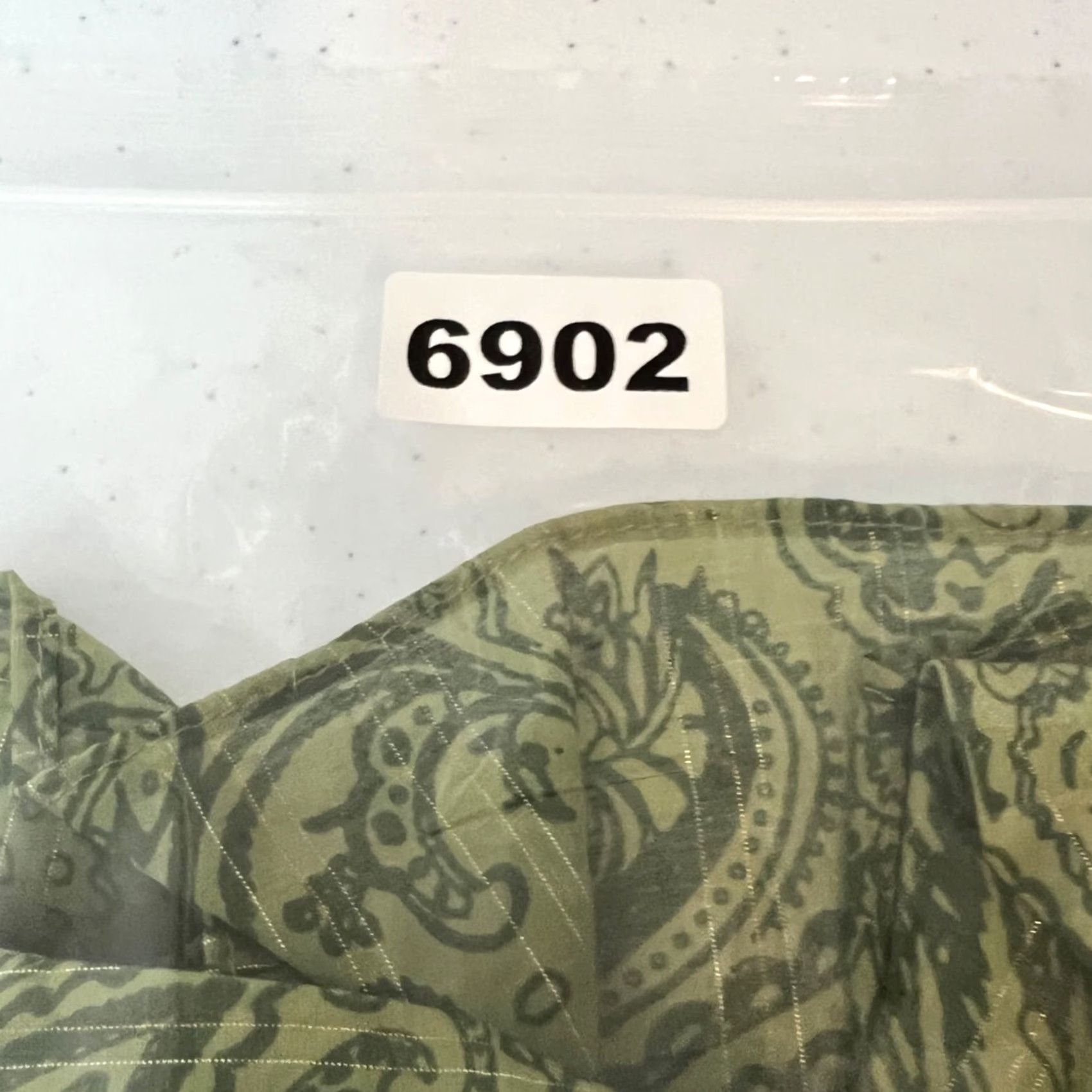 Zara Zara Womens XS Green Paisley Print Blouse Button Front Long Sleeve Lightweight V-Neck Shirt Womens XS Green Paisley Blouse Zara Size XS / US 0-2 / IT 36-38 - 8 Thumbnail