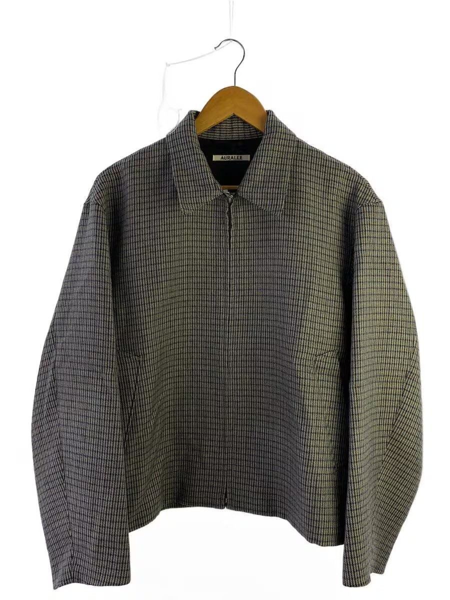 Auralee AW20 Checkered Zip Jacket Size US XL / EU 56 / 4 - 1 Thumbnail