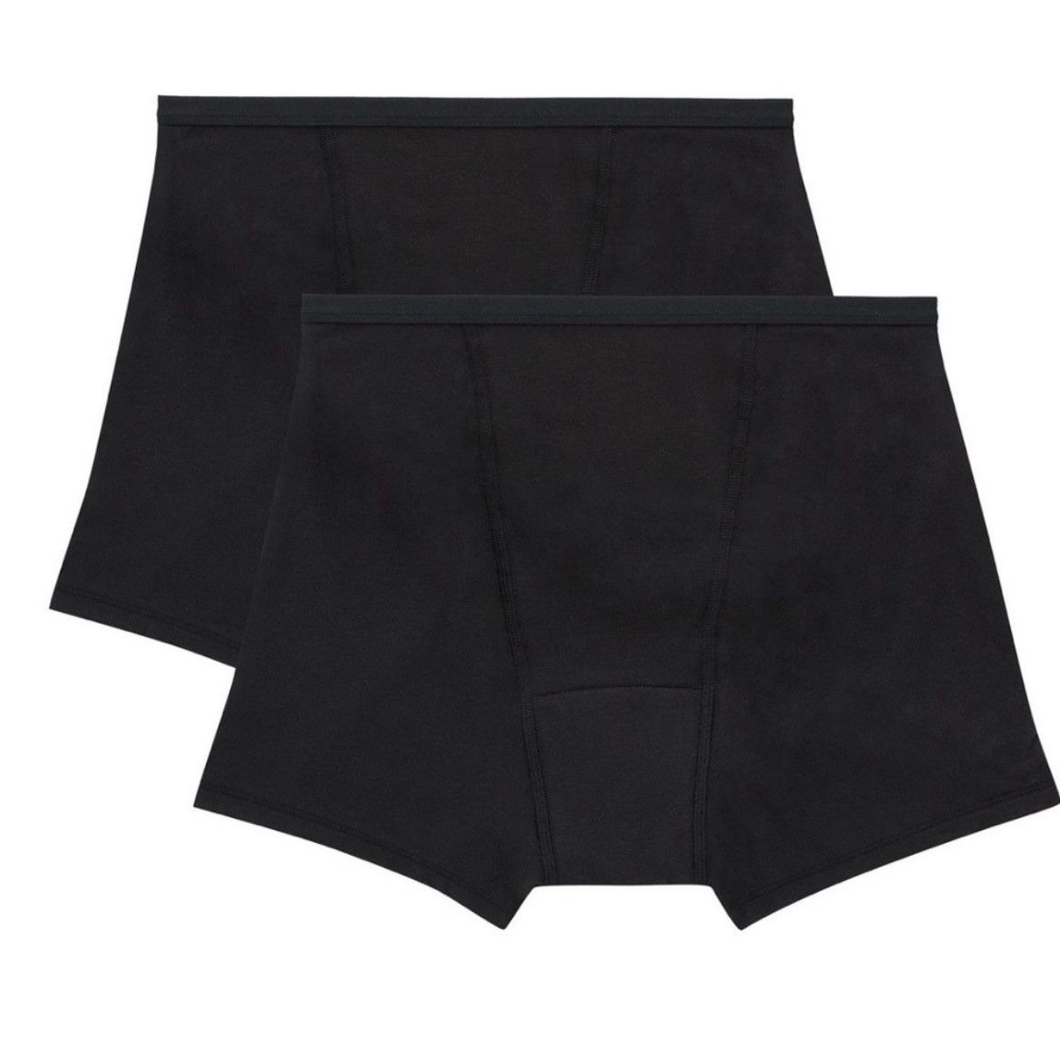 Hanes Hanes Ultimate Comfort 2-Pack Period Underwear Boxer Briefs Size ONE SIZE - 2 Thumbnail