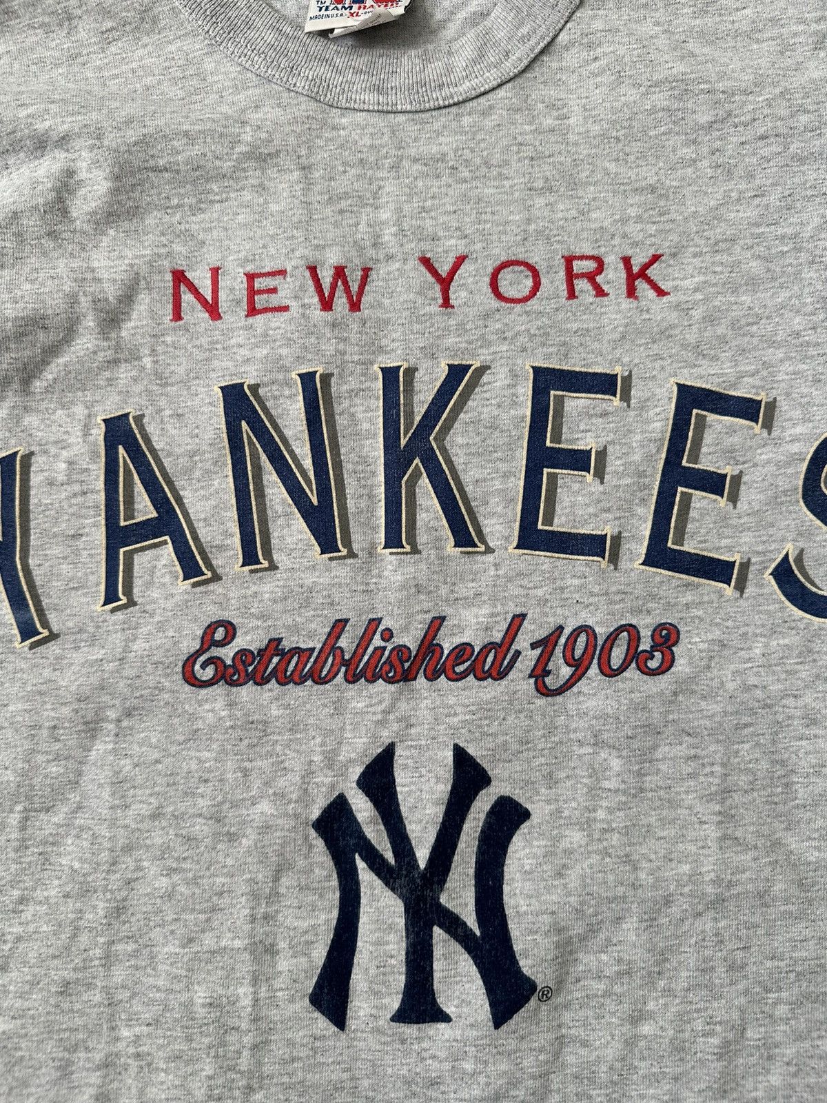 New York Yankees New York Yankees Grey 1994 MLB vintage rare Longsleeve Size US XL / EU 56 / 4 - 7 Thumbnail