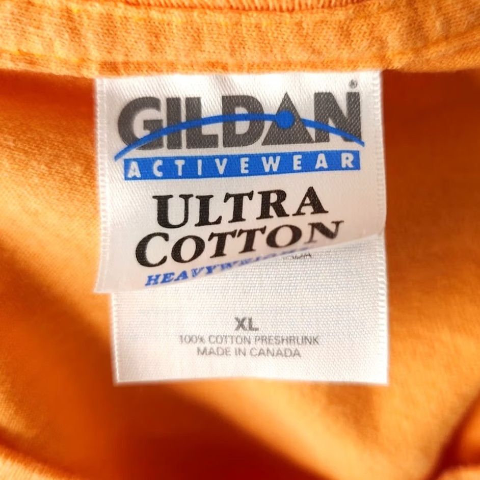 Gildan VINTAGE Gildan River Run T Shirt Mens XL Orange 10K Wisconsin Canada 90s Graphic Tee Size US XL / EU 56 / 4 - 6 Thumbnail
