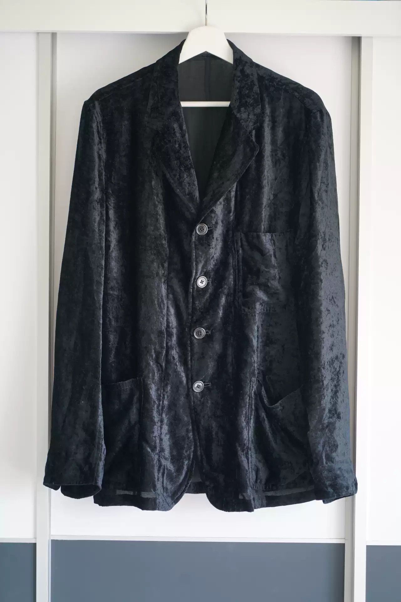 Yohji Yamamoto Yohji Yamamoto Black Velvet Suit-2505 Size US M / EU 48-50 / 2 - 1 Thumbnail