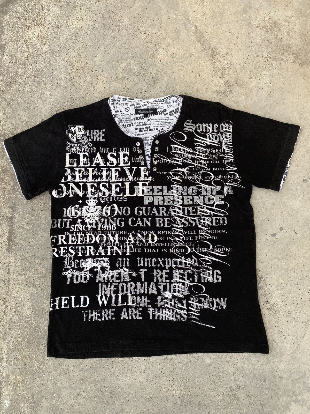 Hysteric Glamour Beaumont Carr Wild Poems Double Layer Gothic Punk Tees Size US M / EU 48-50 / 2 - 1 Thumbnail