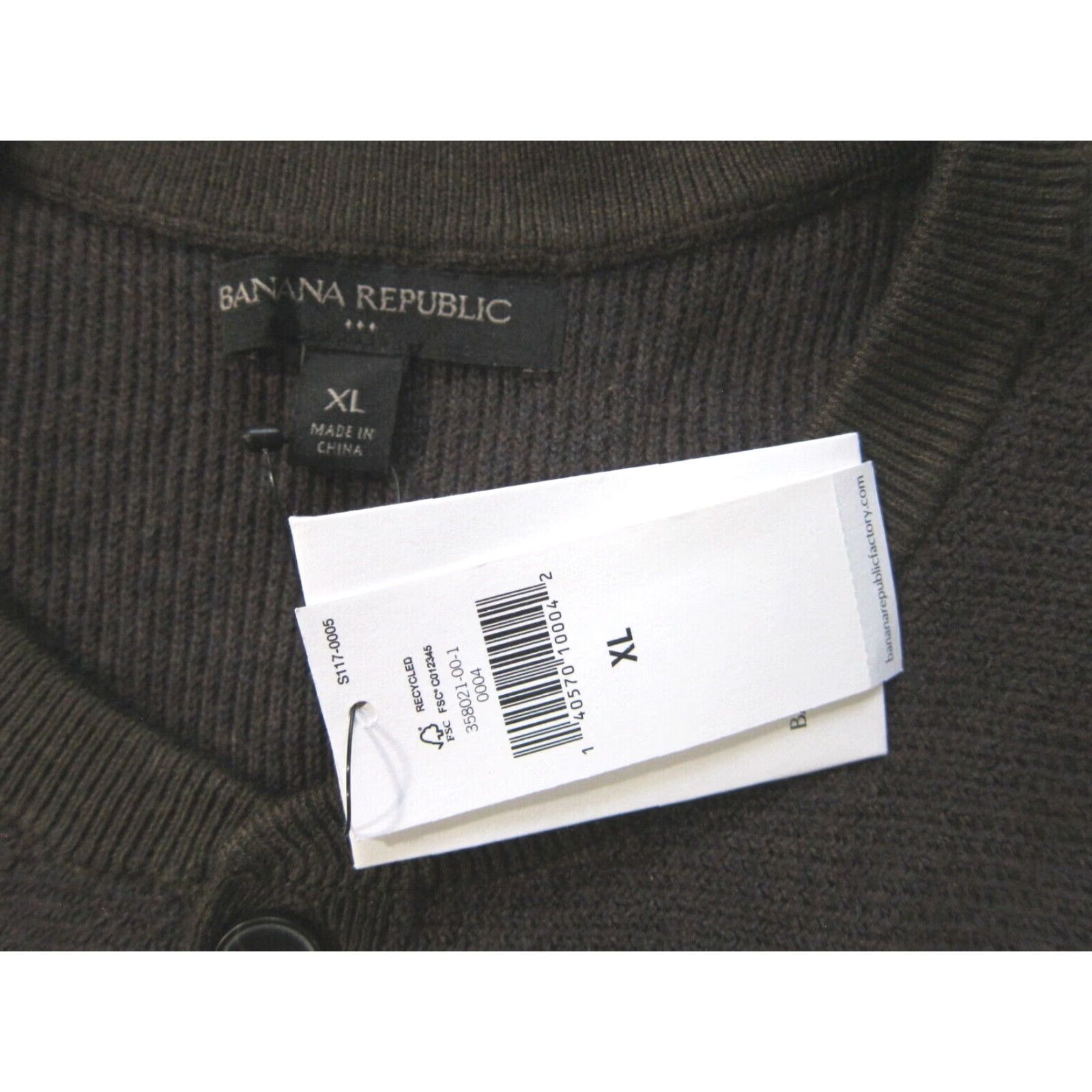 Banana Republic NWT Banana Republic Classic Green Knit Crew Neck Pullover Sweater Men XL Size US XL / EU 56 / 4 - 3 Thumbnail