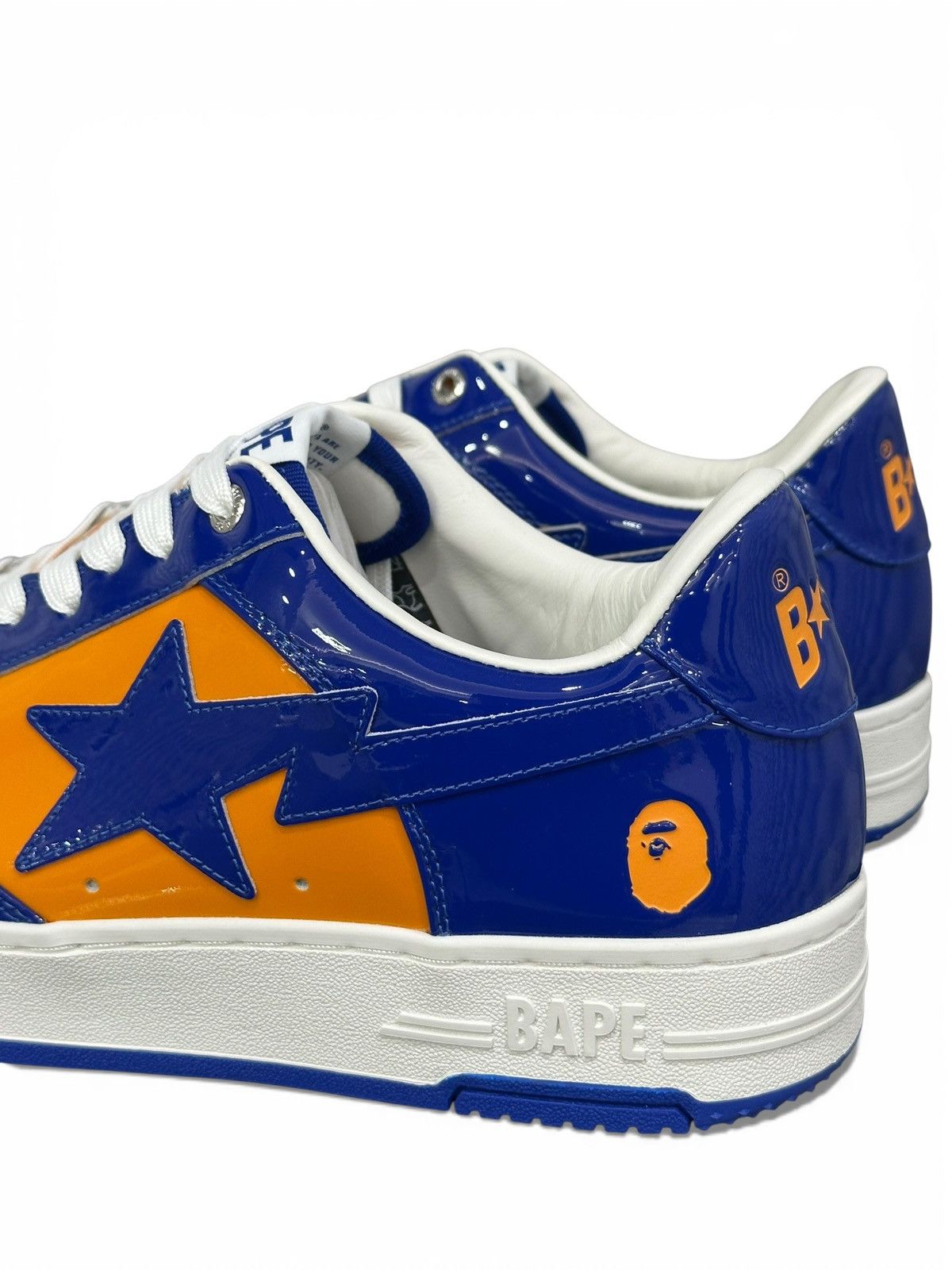 Bape A Bathing Ape Bape Sta Patent Leather Blue Orange Size 12 Size US 12 / EU 45 - 4 Thumbnail