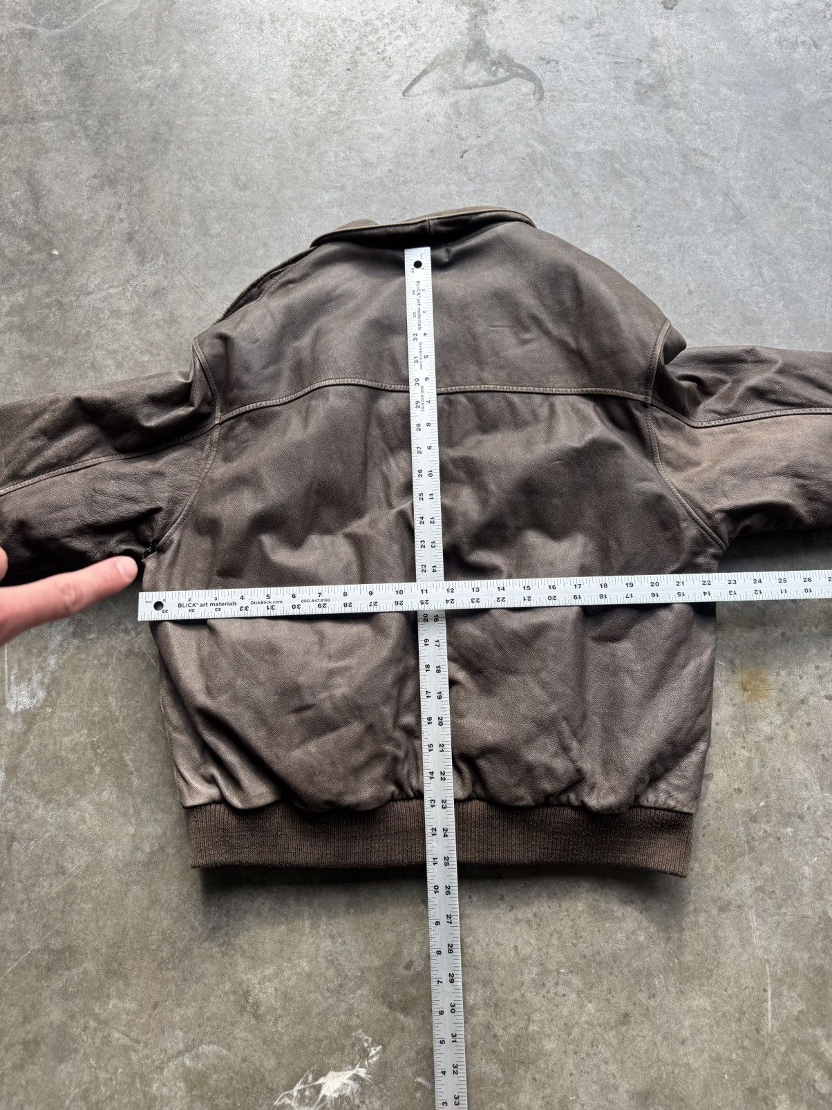 Orvis × Vintage Vintage 90’s/00’s Orvis Fly Fishing School Leather Jacket Size US L / EU 52-54 / 3 - 6 Thumbnail