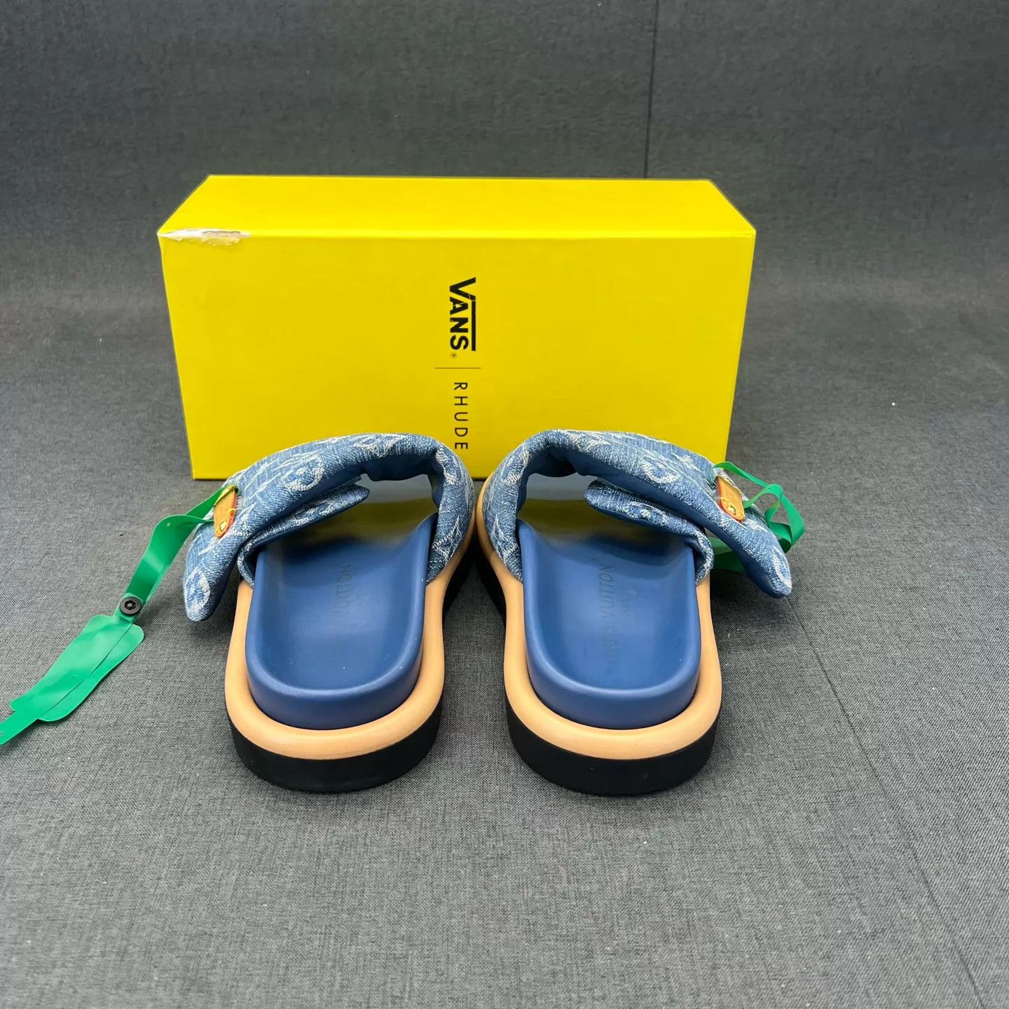 Louis Vuitton LV Pool Pillow Blue Denim Slippers 35 Original Box Size US 4.5 / IT 34.5 - 5 Thumbnail