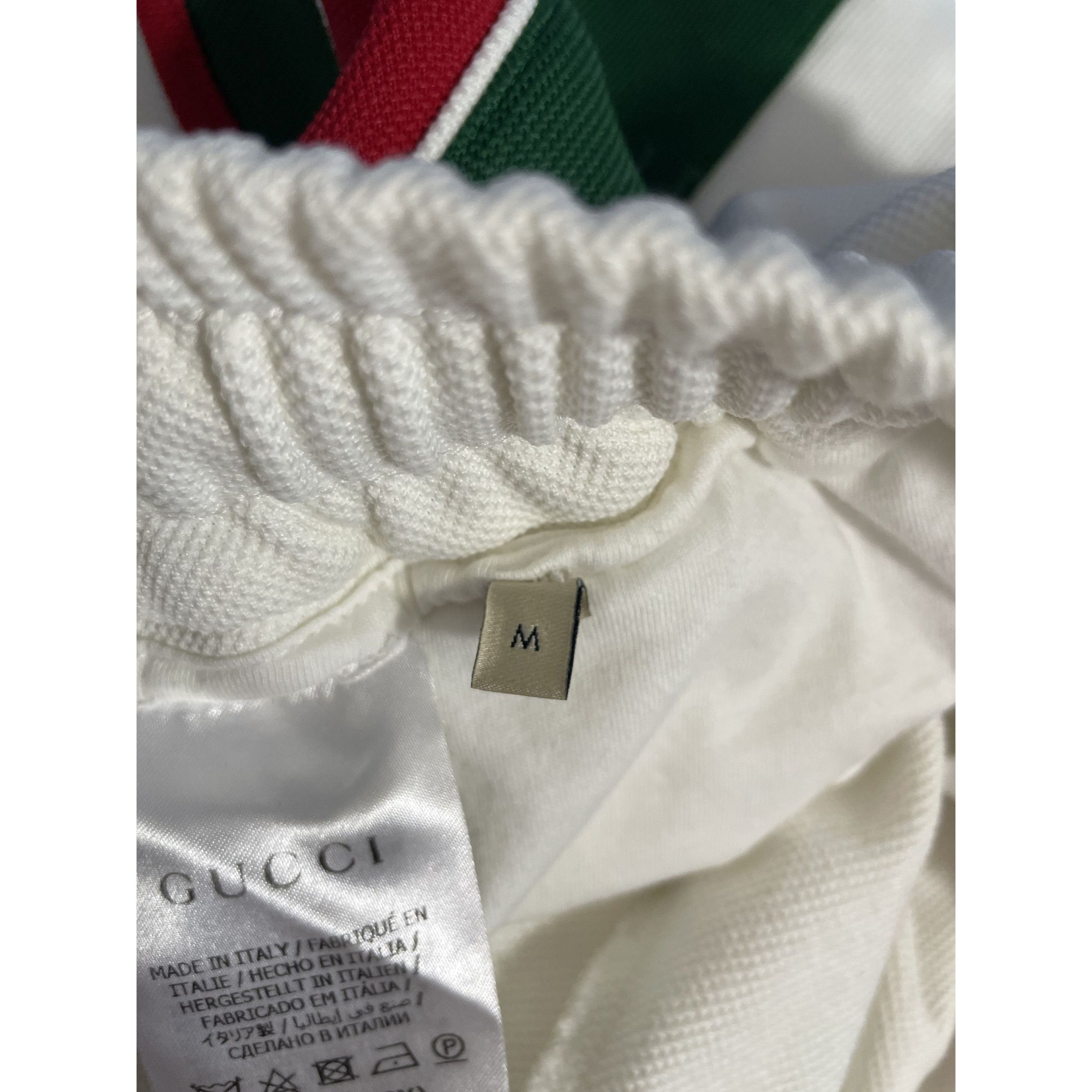 Gucci Gucci White Athletic Shorts With Green & Red Stripes Drawstr Size 36" / US 14 / IT 50 - 10 Thumbnail