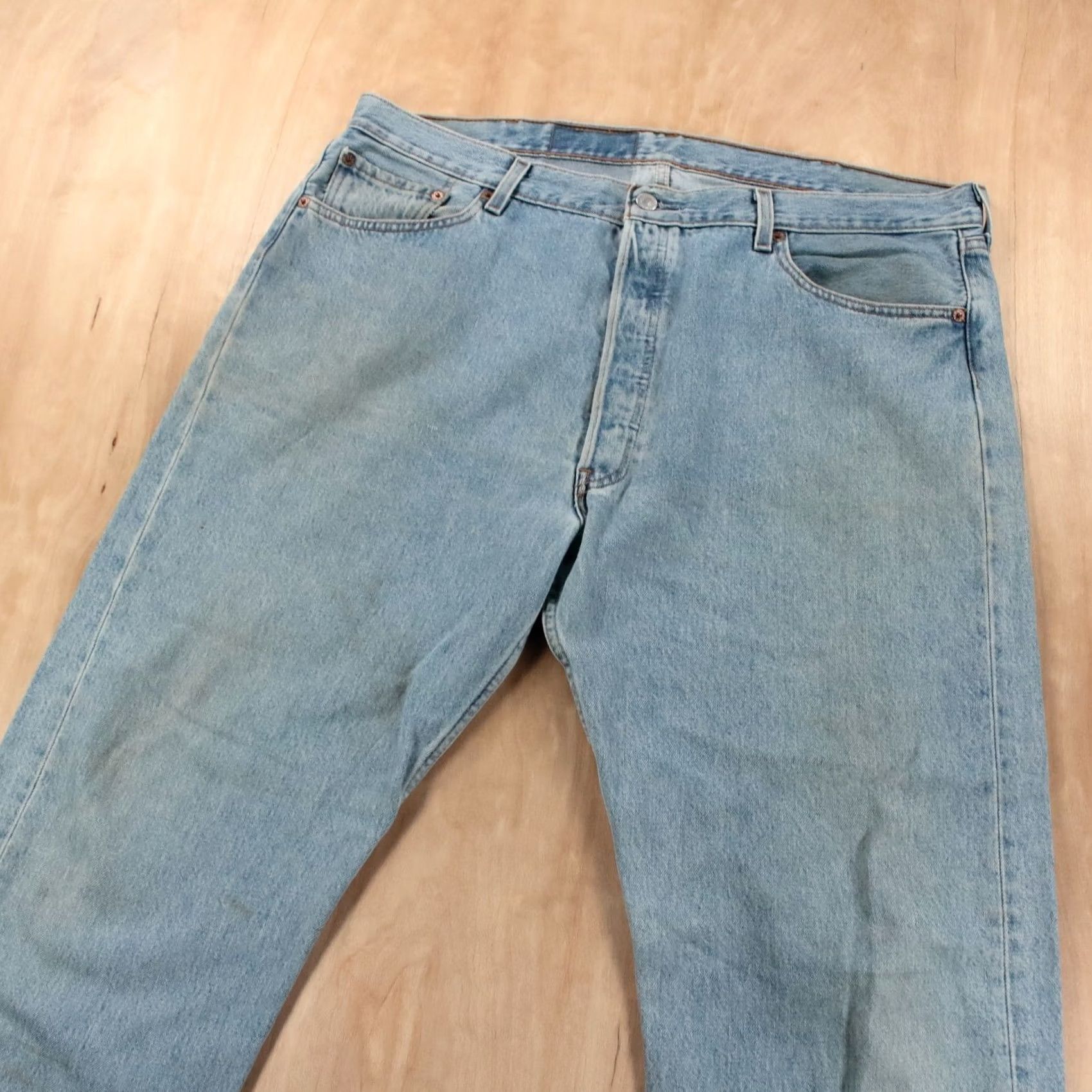 Levi's LEVI'S 501 fit denim jeans 40x32 faded red tab button fly workwear 90s 00s Mens Size US 40 / EU 56 - 4 Thumbnail