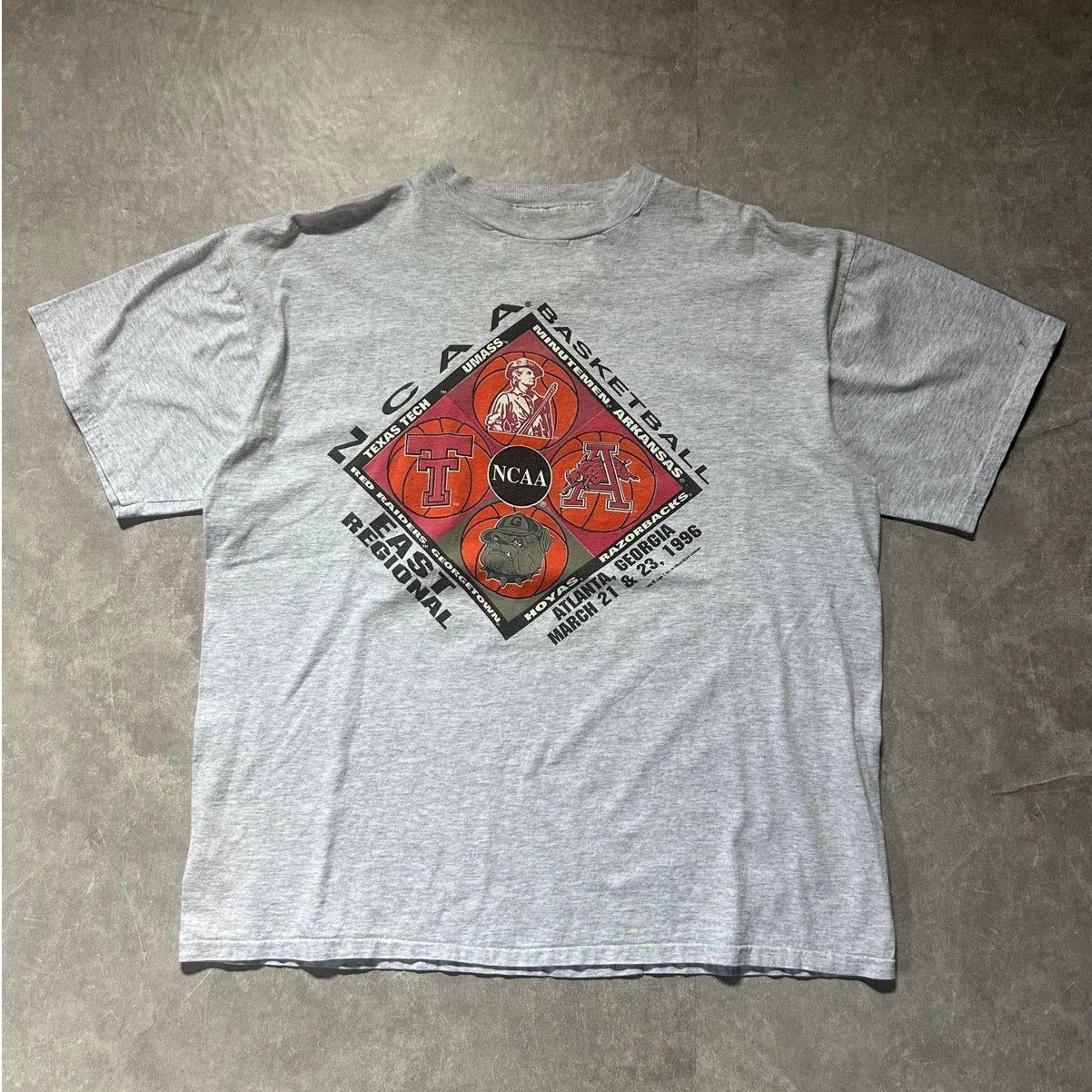 Logo 7 1996 Vintage NCAA Final Four Heather Gray T Shirt Size XL Size US XL / EU 56 / 4 - 1 Thumbnail