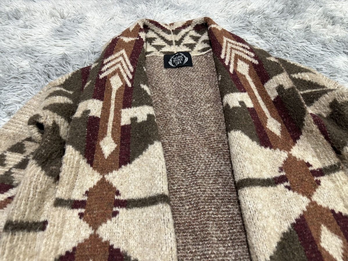 GOA 🔥Y2K Archived Goa Aztec Long Cardigan Shawl Collar Size US XL / EU 56 / 4 - 5 Thumbnail
