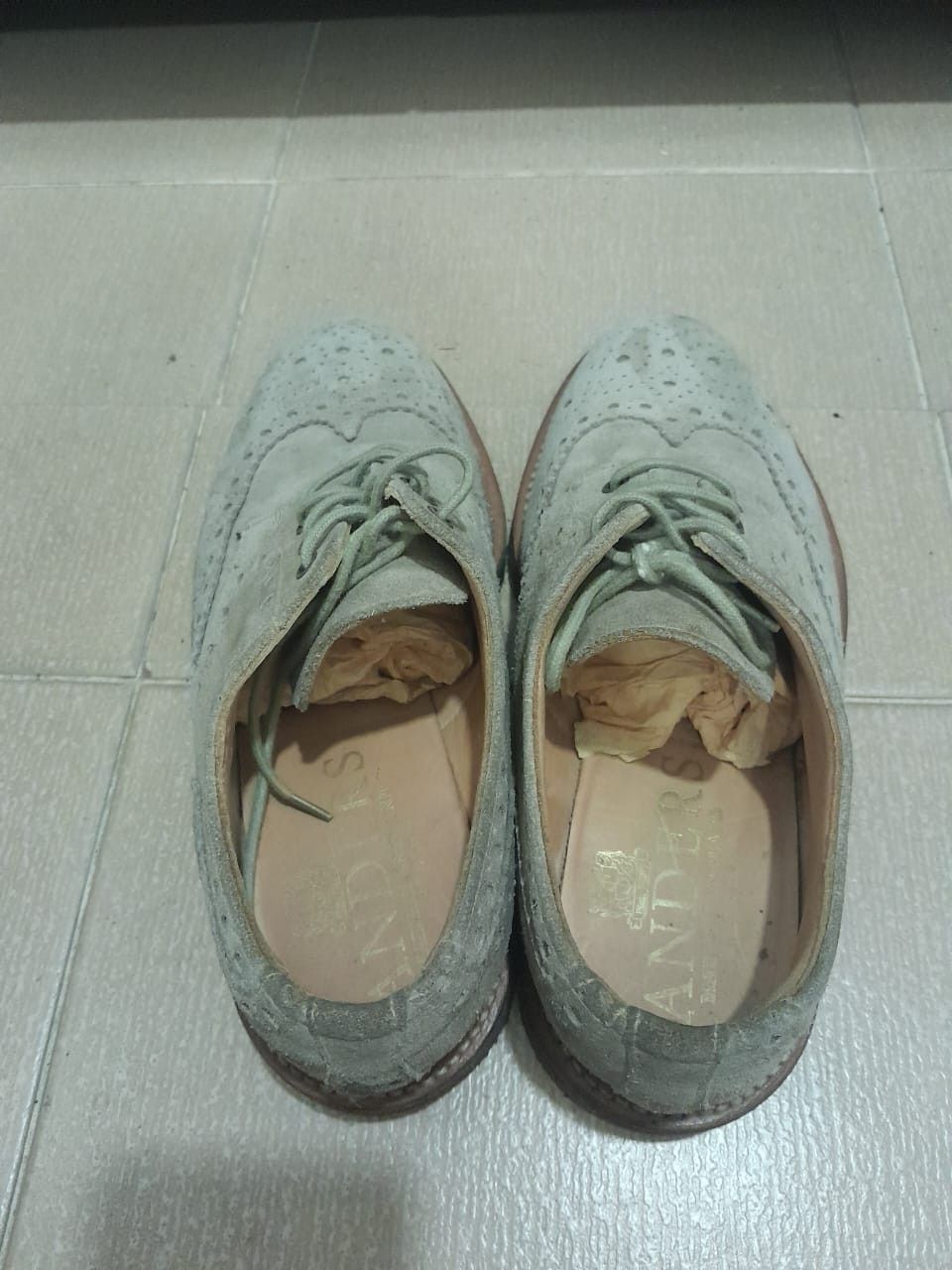 Designer × Sanders × Simple Shoes Sanders Oxford Brogue Shoes Size US 8 / EU 41 - 3 Thumbnail