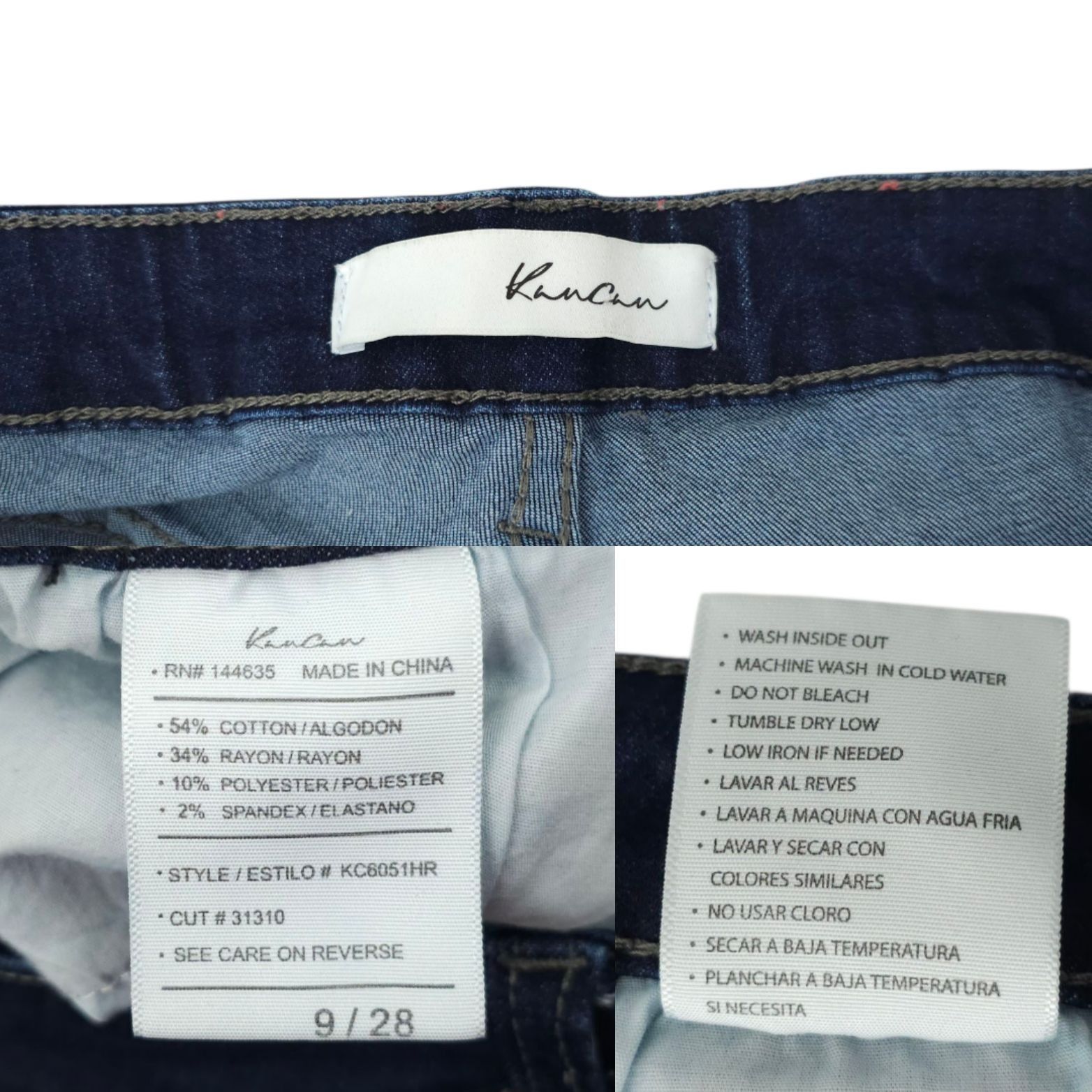 Kancan USA KanCan Mid Rise Crop Skinny Jeans Womens 9/28 Dark Wash Zipp Size 30" / US 8 / IT 44 - 8 Thumbnail