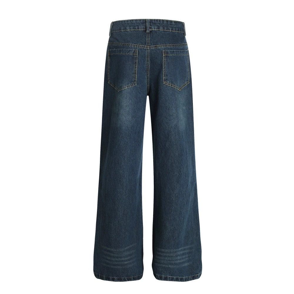 Vintage Men's distressed loose casual washed ripped jeans Size US 34 / EU 50 - 2 Thumbnail