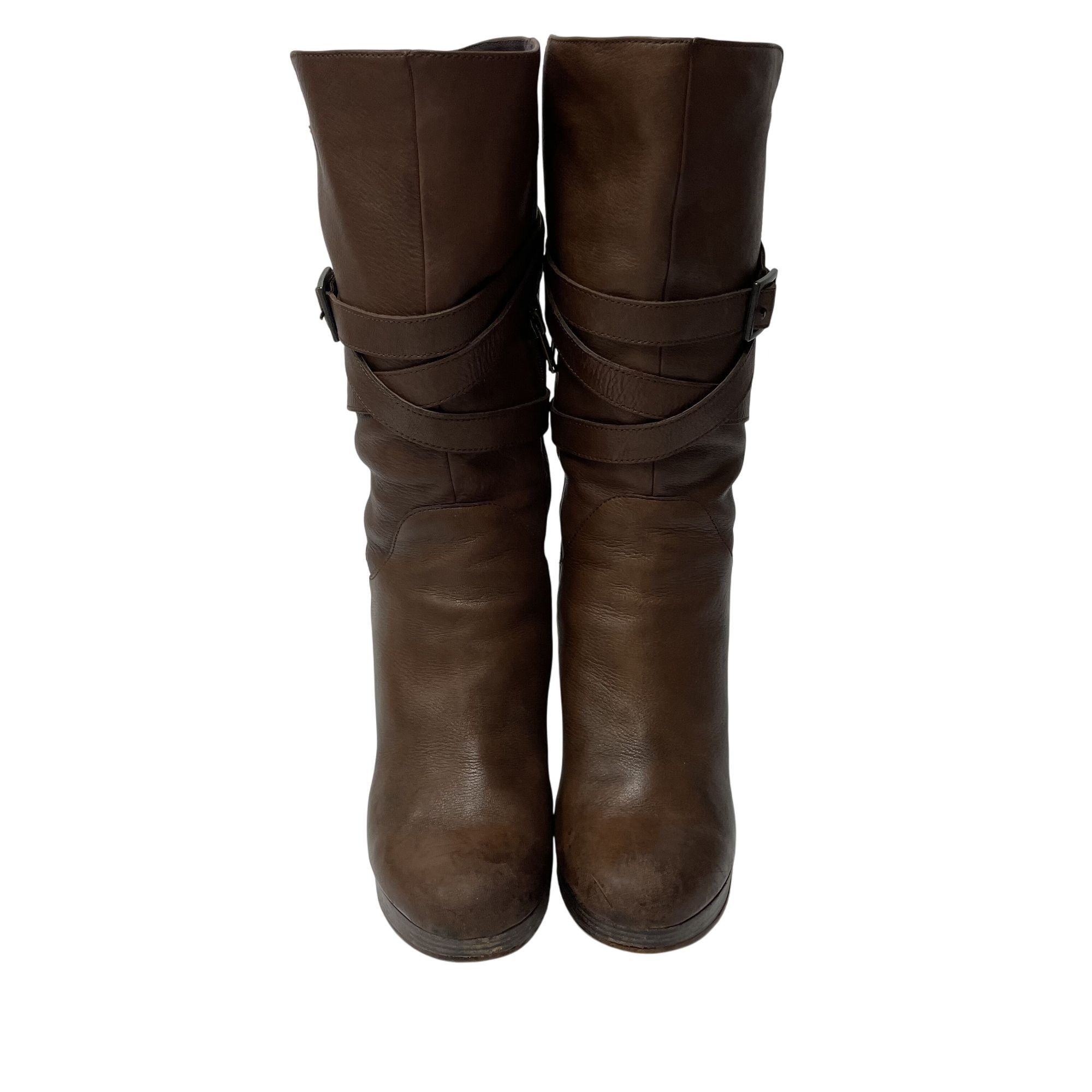 Ugg UGG 1004150 Jardin Leather PLATFORM High Heel Boots Size US 10 / IT 40 - 5 Thumbnail