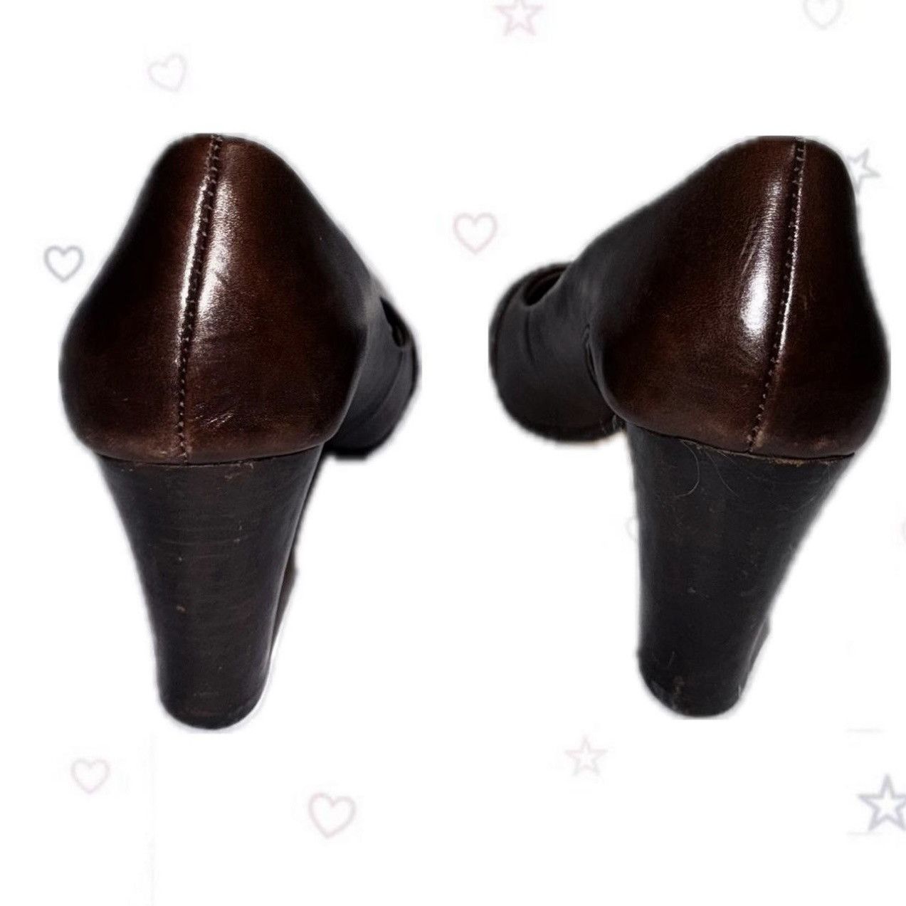 Other Womens Dark Brown Peep-Toe High Heels Office Siren Size 6 Size US 6 / IT 36 - 5 Thumbnail