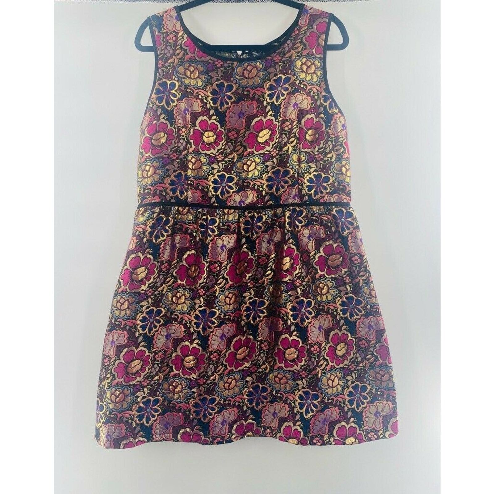 Other Womens A Line Dress Pink Blue Mini Floral XL Dress Size XL / US 12-14 / IT 48-50 - 9 Thumbnail