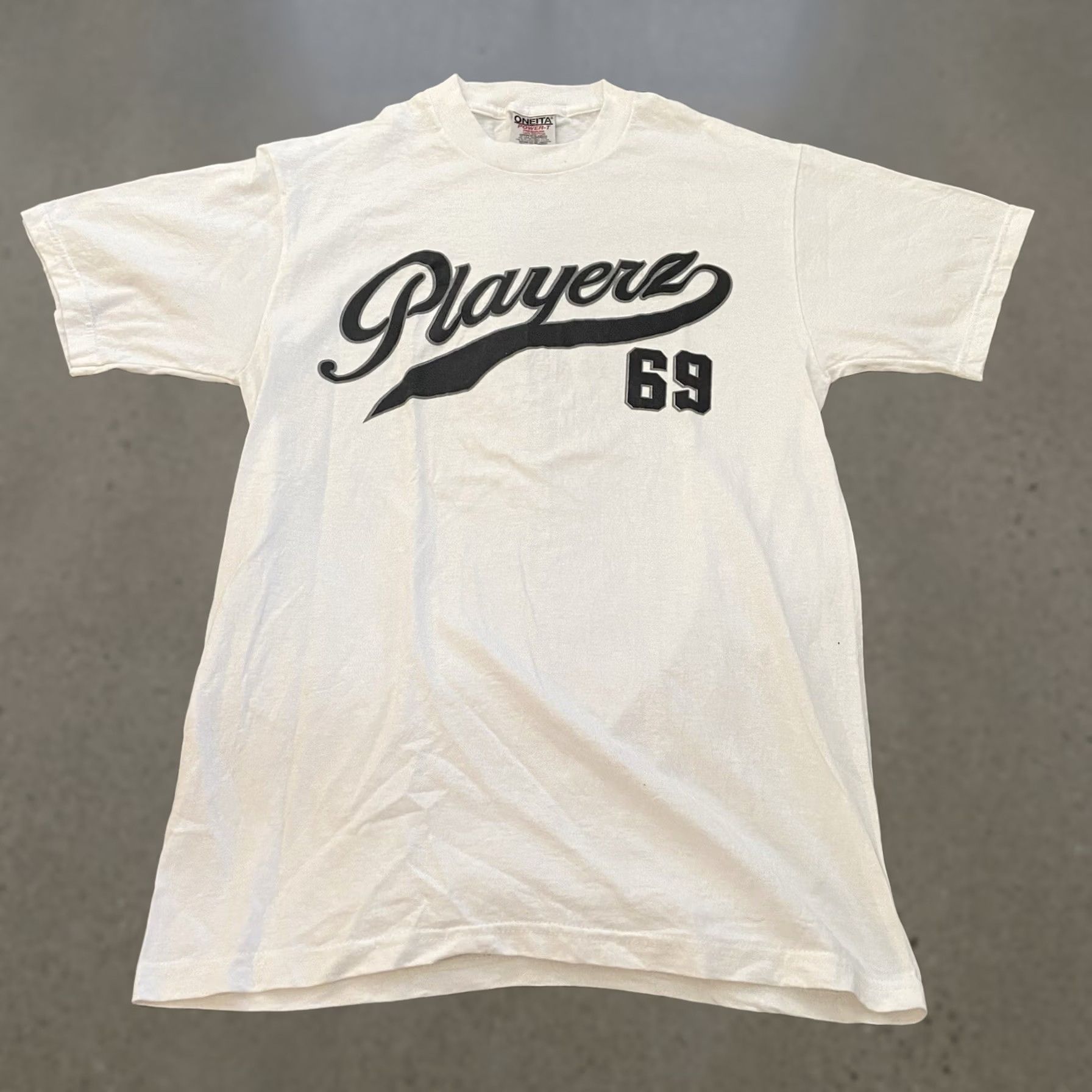 Vintage VINTAGE TNT WorldWide Playerz 69 LA T Shirt M White Cotton Logo Short Sleeve Crew Neck Men Slim? Regular? 90s Art Hip Hop Classic Sports Size US M / EU 48-50 / 2 - 1 Thumbnail