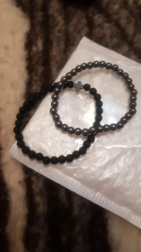 Jewelry 2 Pieces/ Set Cross Mini Beads Bracelet Size ONE SIZE - 2 Thumbnail