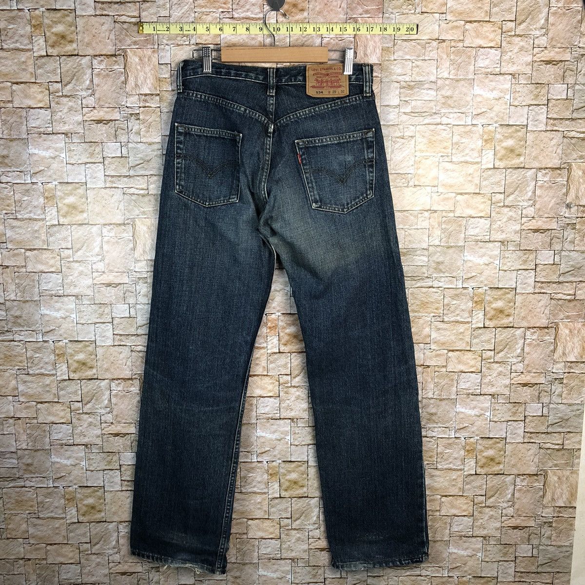 Levi's 534 Levis Blue Denim jeans Pants #7570 Size US 28 / EU 44 - 12 Thumbnail