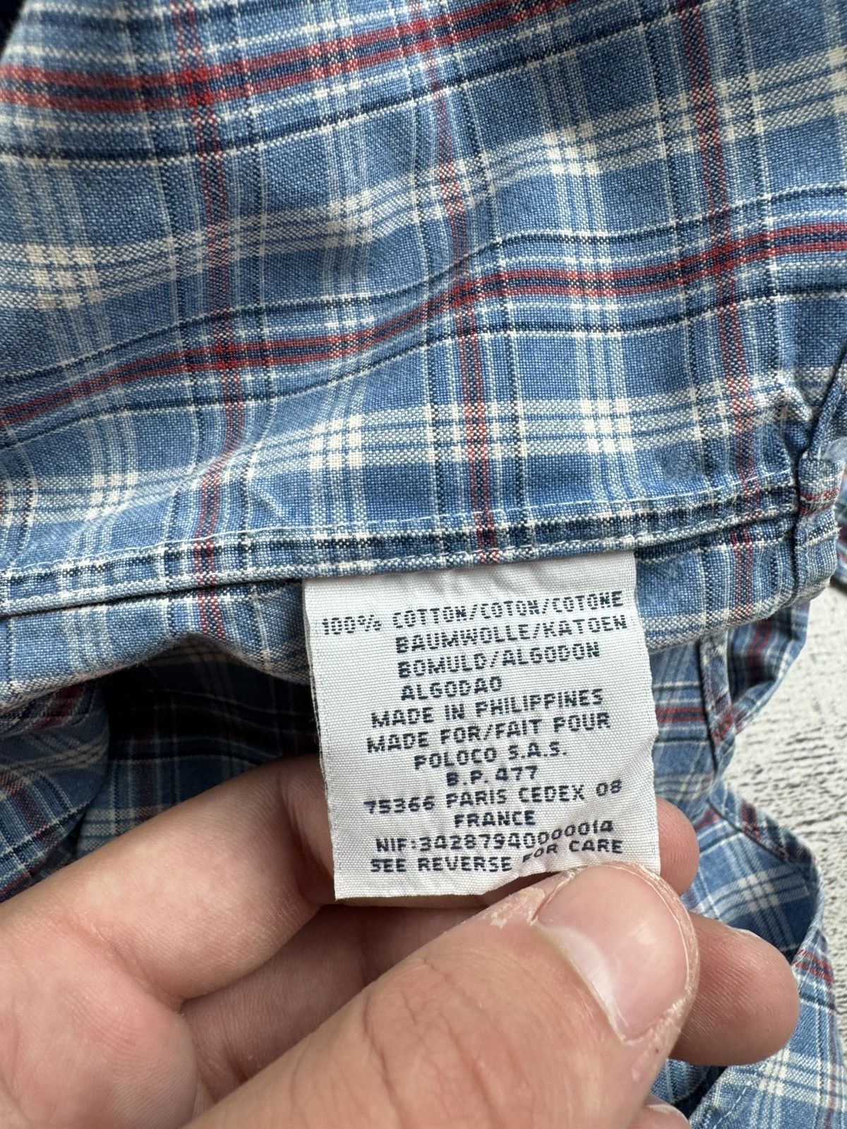Polo Ralph Lauren Polo Ralph Lauren Blake Plaid Large Button Checked Blue Oxford LongSleeve Shirt Size US L / EU 52-54 / 3 - 12 Thumbnail