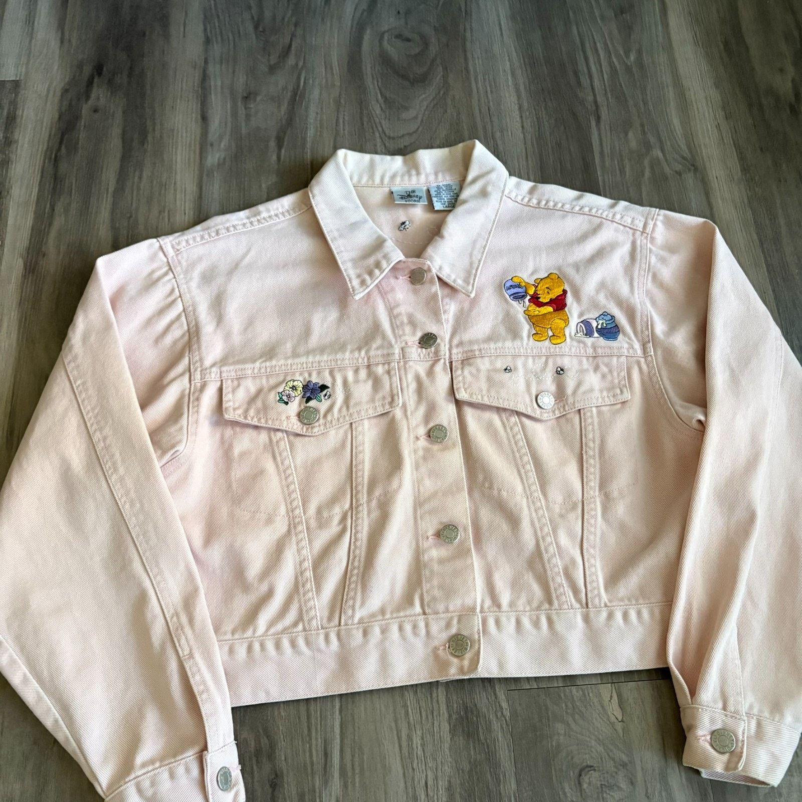 Disney × Vintage Vintage Disney Winnie The Pooh Denim Jacket Women's Size L Size L / US 10 / IT 46 - 3 Thumbnail