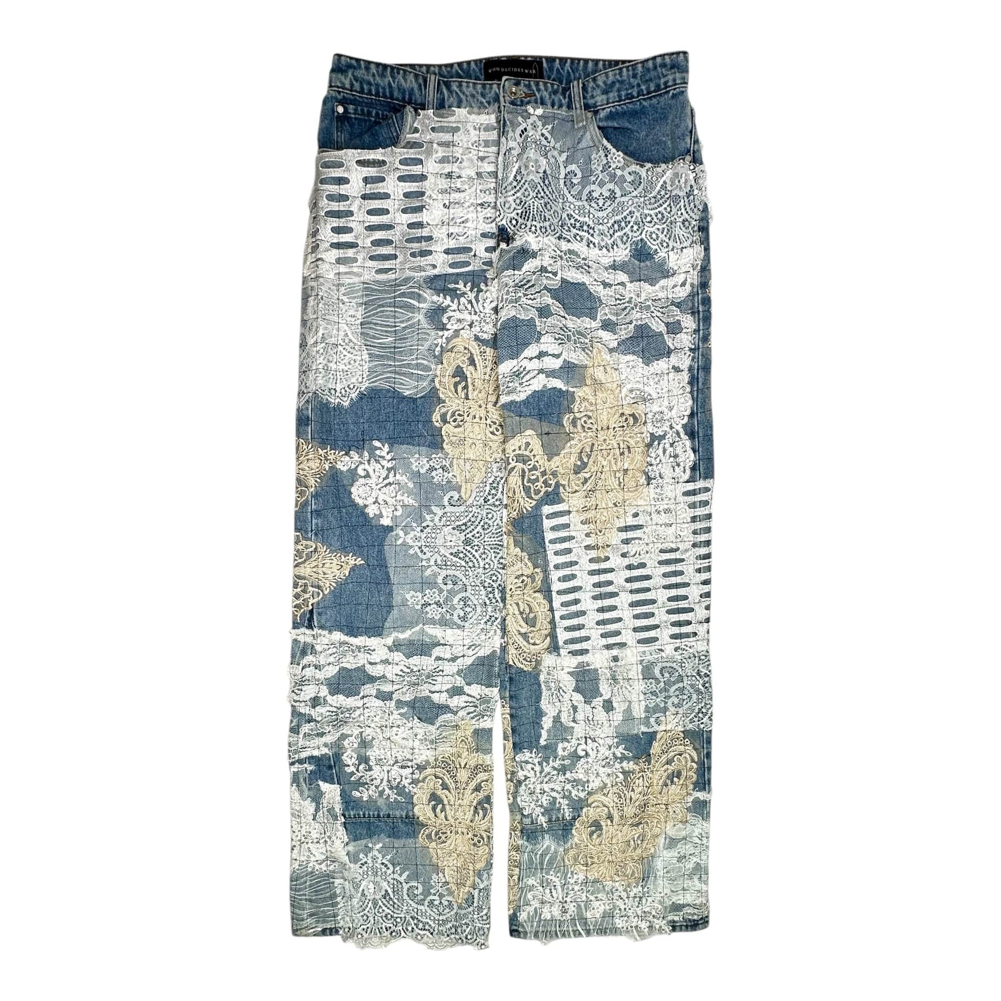 Who Decides War Grid Lace Jeans Sky Indigo Size US 34 / EU 50 - 1 Thumbnail