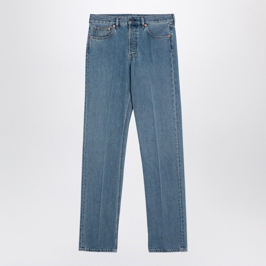 Gucci o1d2blof0824 Washed-Out Denim Jeans in Blue Size 26" / US 2 / IT 38 - 1 Thumbnail