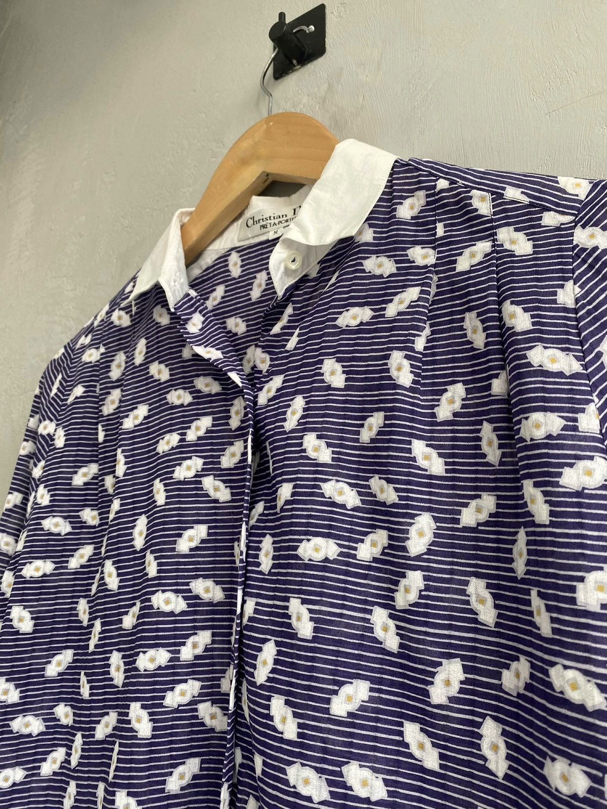 Dior Christian Dior Blue Striped Shirt Size US M / EU 48-50 / 2 - 2 Thumbnail