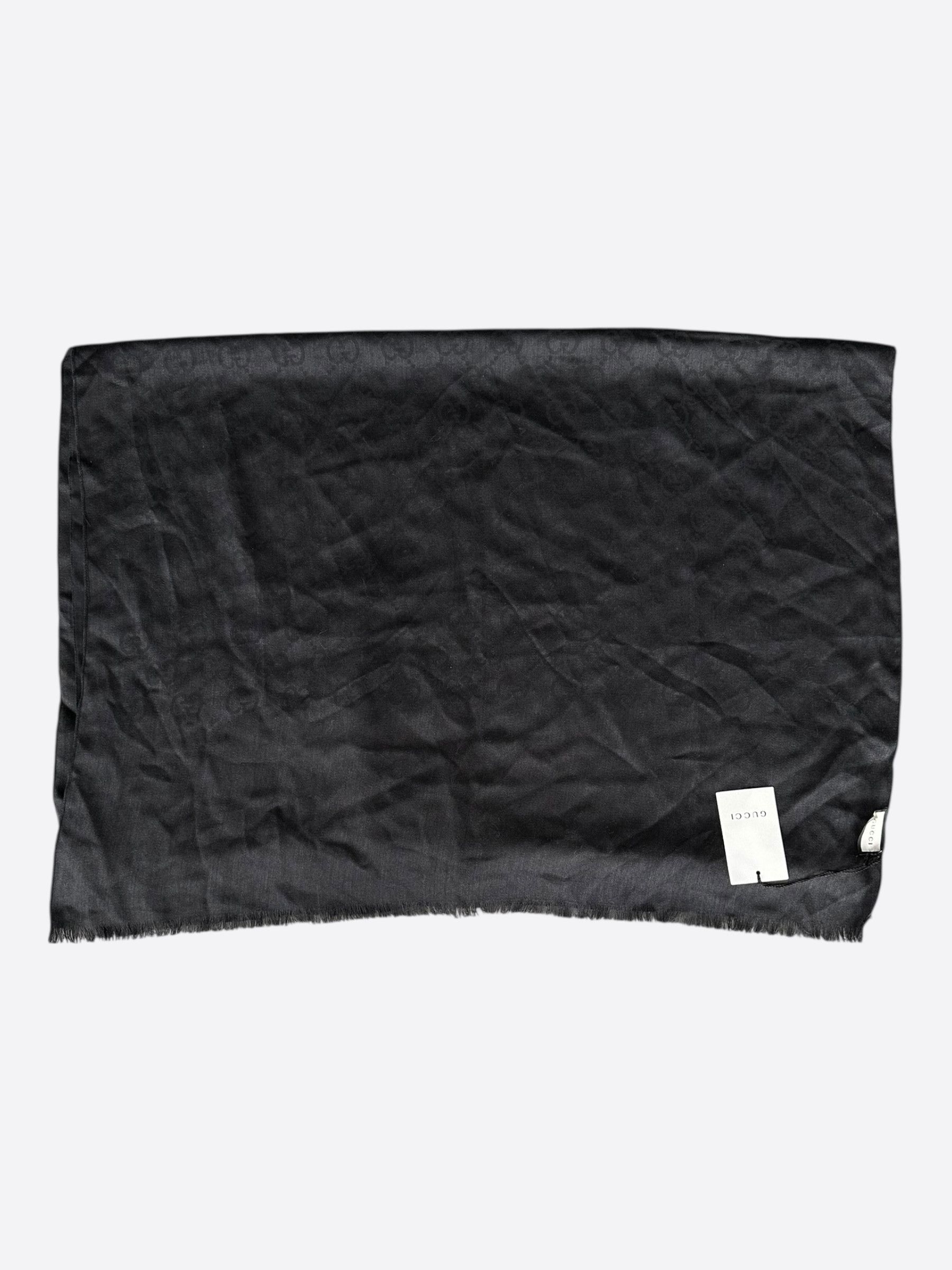 Gucci Gucci Black GG Monogram Blanket Shawl Size ONE SIZE - 1 Thumbnail
