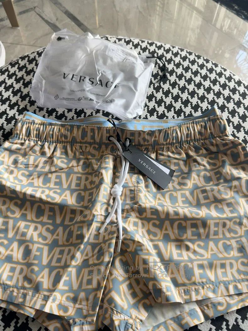 Versace Versace Color-blocked swimming trunks Size US 36 / EU 52 - 1 Thumbnail