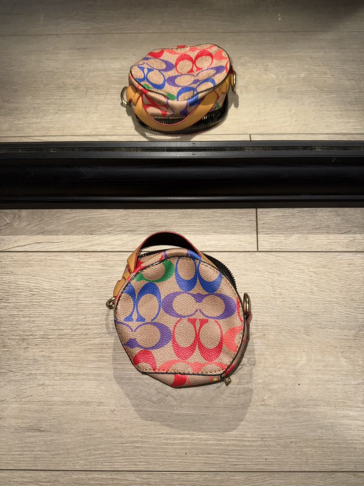 Coach × Ed Hardy × Vintage Vintage Rare Coach Hybrid Pouch In Rainbow Signature Canvas Size ONE SIZE - 2 Thumbnail
