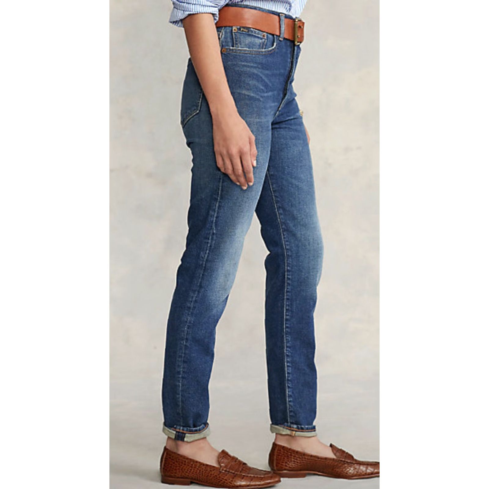 Polo Ralph Lauren VINTAGE Polo Ralph Lauren Callen High Rise Slim Jeans Women's Size 26 Button Fly M6J Size 26" / US 2 / IT 38 - 3 Thumbnail