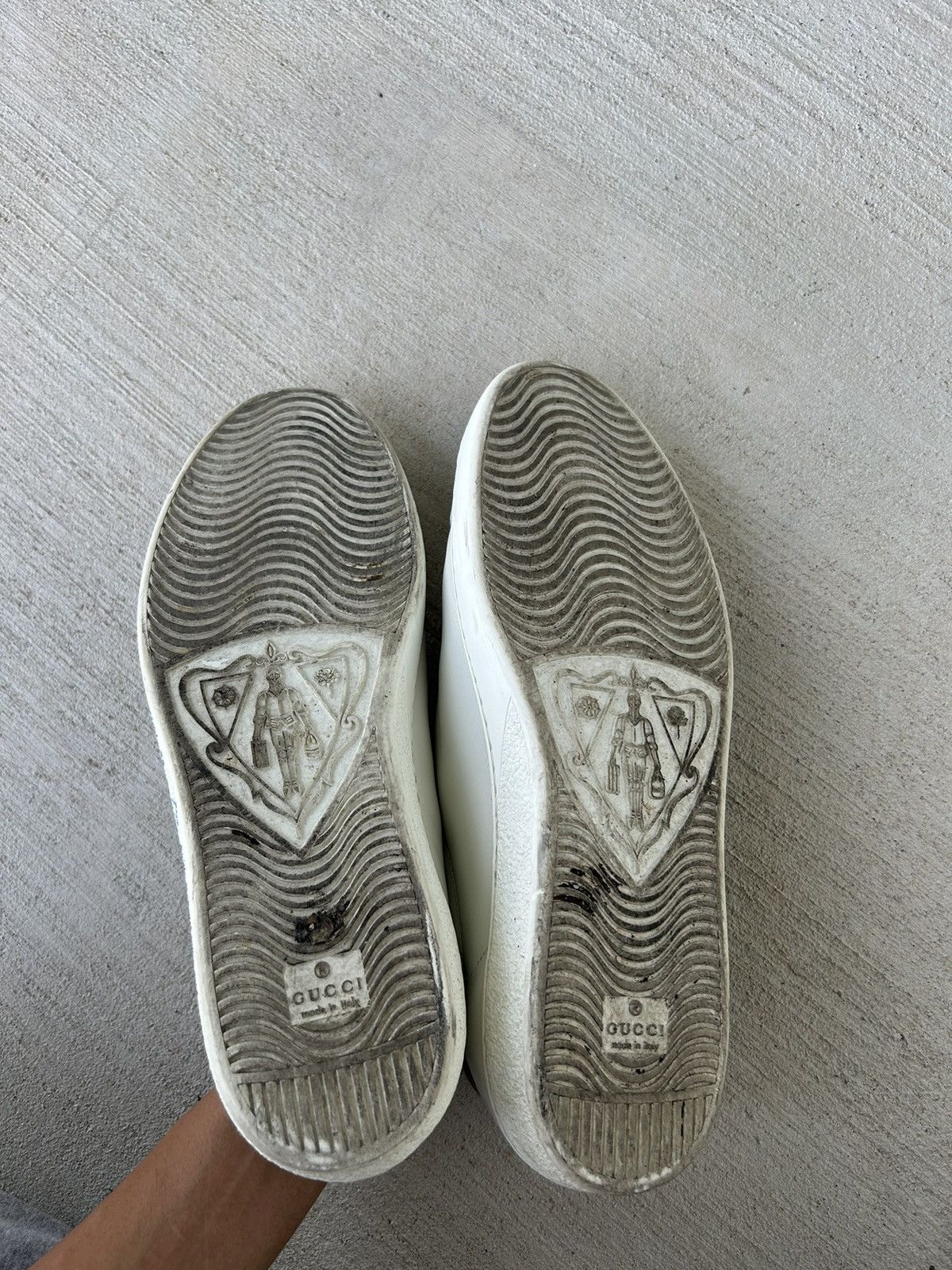 Gucci GUCCI Ace ‘Loved’ Leather Sneakers Size US 10 / EU 43 - 6 Thumbnail
