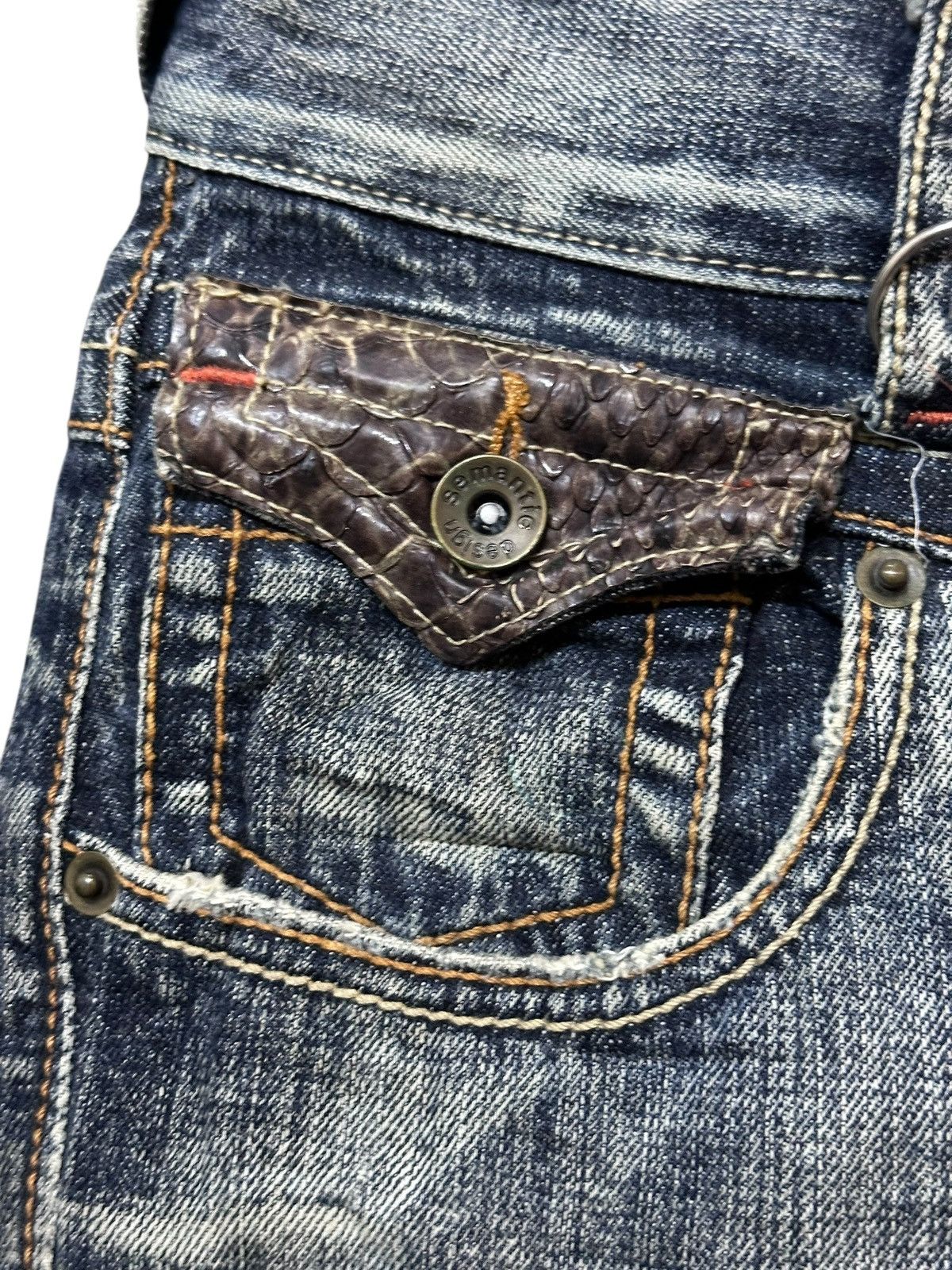 semanticdesign Vintage Semantic Design Flare Grunge Bondage Punk Denim Size US 30 / EU 46 - 5 Thumbnail