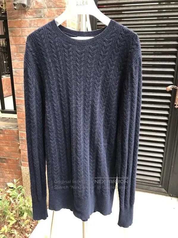 Burberry Burberry Winter Blue Wool Men's Sweater. Size US S / EU 44-46 / 1 - 3 Thumbnail
