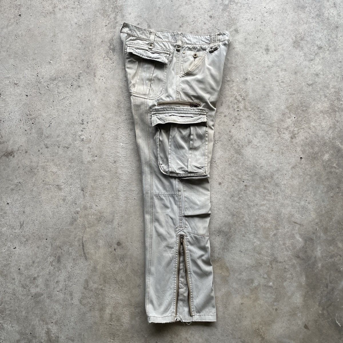 Avirex Vintage AVIREX 9 Pocket Faded Double Knee Cargo Pants W32 Size US 32 / EU 48 - 3 Thumbnail