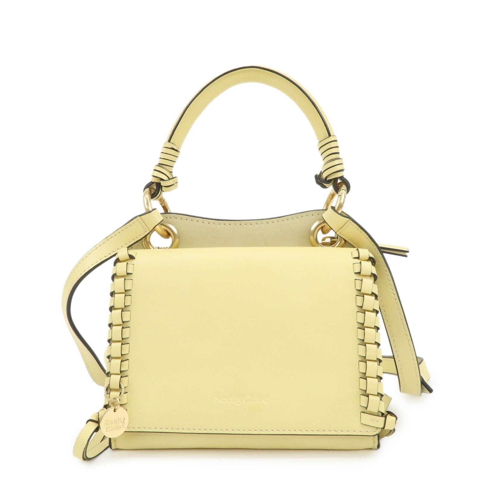 Chloe See by Chloe Tilda Calfskin Shoulder Bag Yellow Size ONE SIZE - 1 Thumbnail