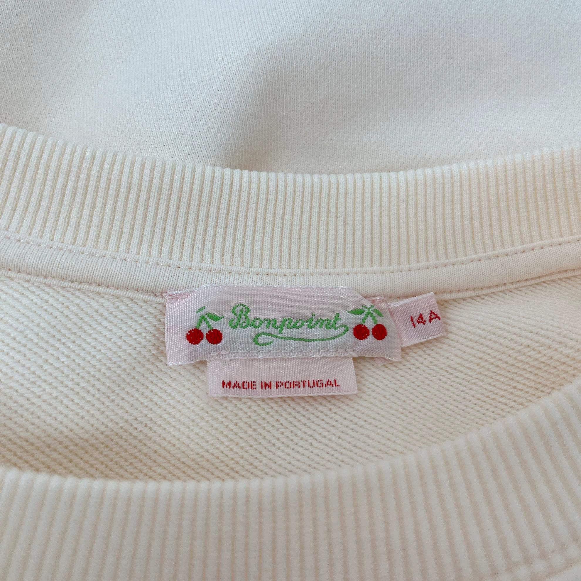 Other Bonpoint Ivory Embroidered Sweatshirt 14A Size XS / US 0-2 / IT 36-38 - 7 Thumbnail