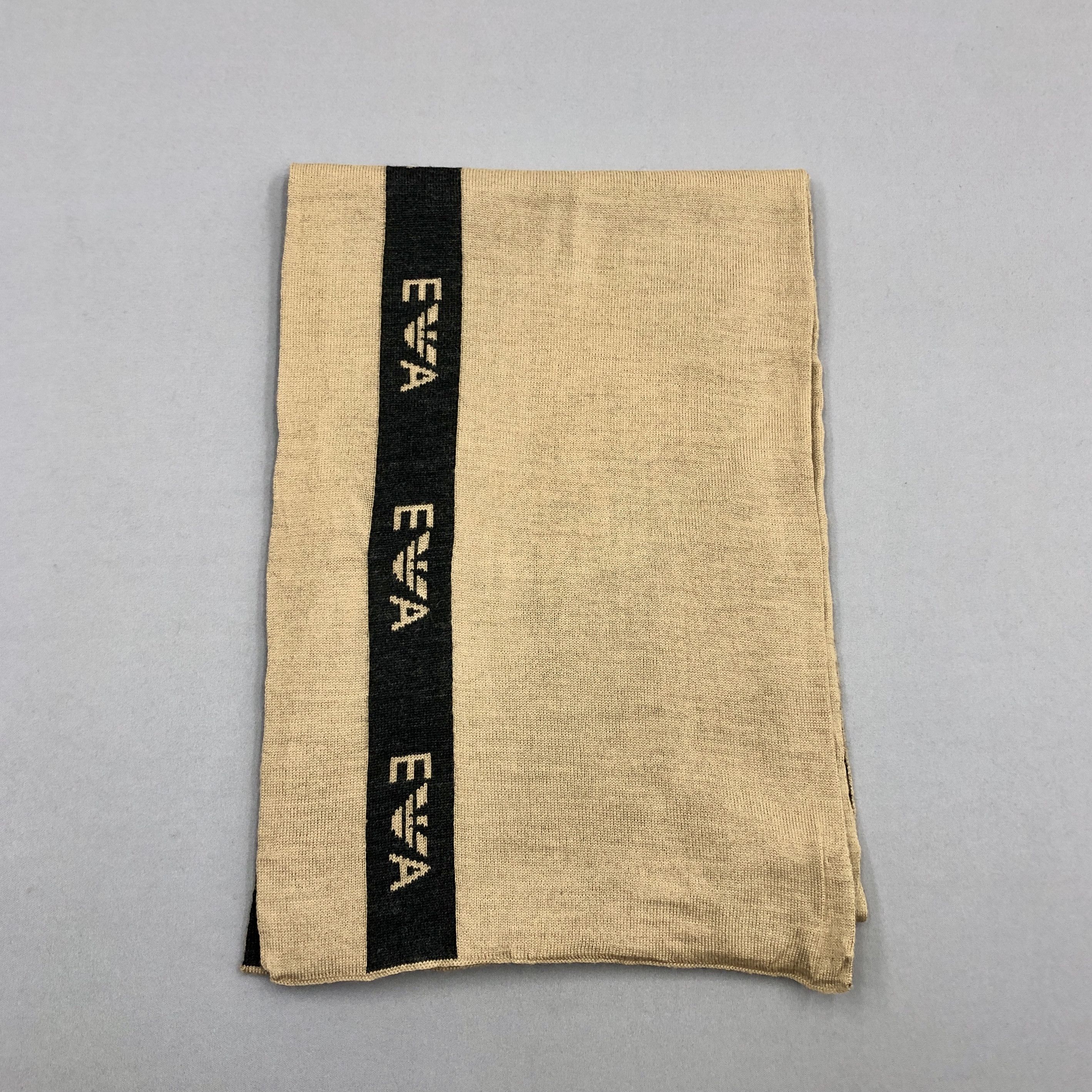 Emporio Armani Vintage Emporio Armani Scarf Muffler Knit Wool Scarves Size ONE SIZE - 3 Thumbnail