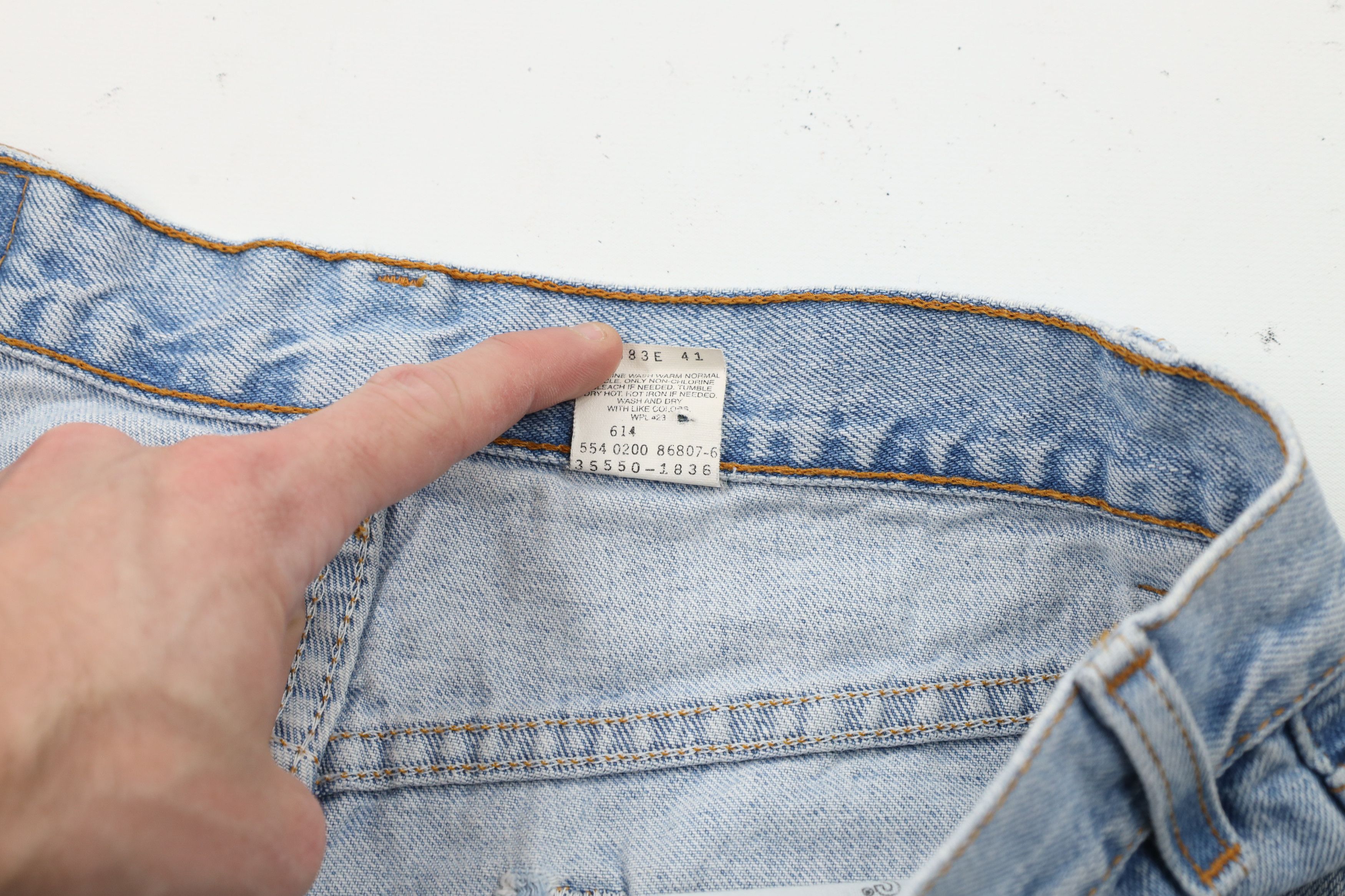 Levi's × Vintage Vintage Y2K 2000 Levis 550 Fit Denim Shorts Jorts USA Size US 34 / EU 50 - 9 Thumbnail